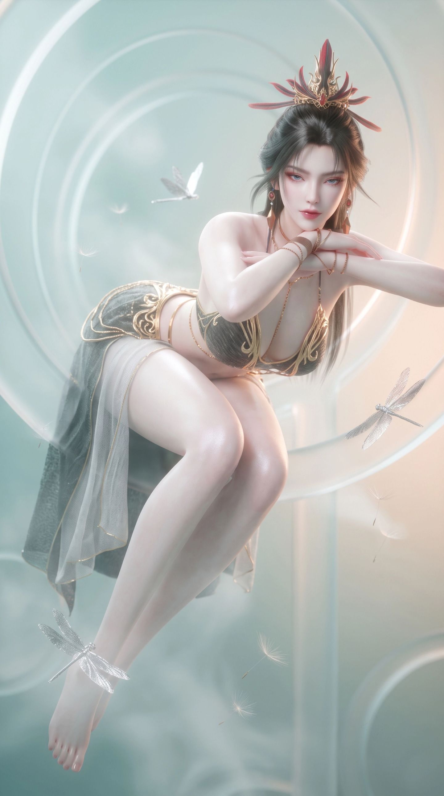 2K超高清竖版手机壁纸 一斩苍穹动画壁纸 性感动漫美女寒鸦壁纸,第8张