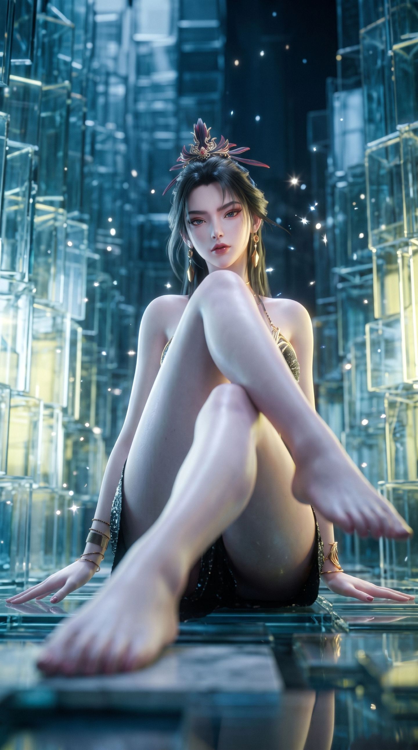 2K超高清竖版手机壁纸 一斩苍穹动画壁纸 性感动漫美女寒鸦壁纸,第3张