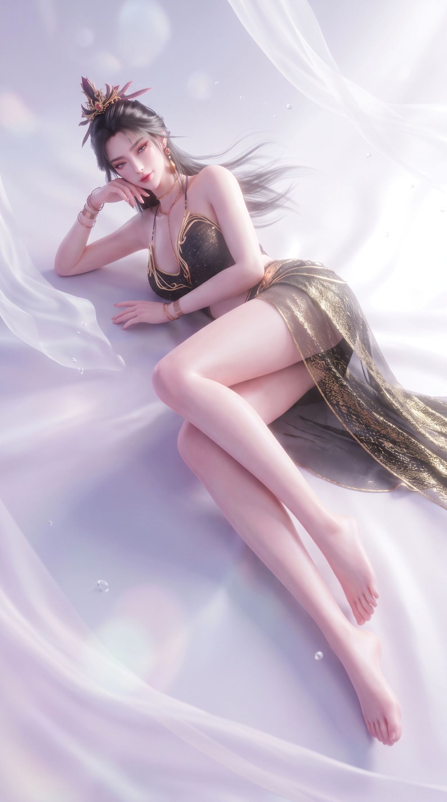 2K超高清竖版手机壁纸 一斩苍穹动画壁纸 性感动漫美女寒鸦壁纸,第5张