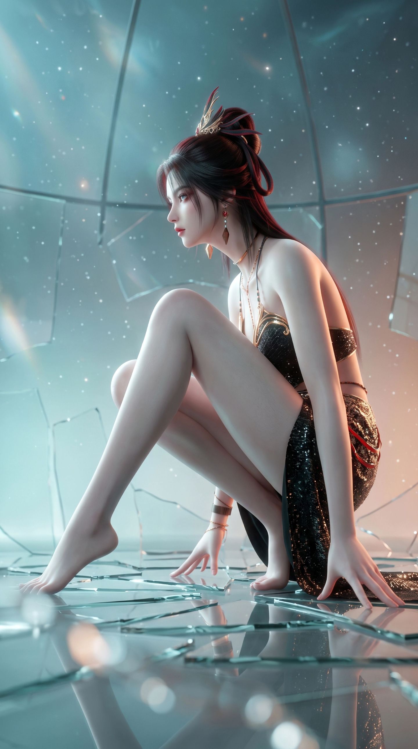 2K超高清竖版手机壁纸 一斩苍穹动画壁纸 性感动漫美女寒鸦壁纸,第2张