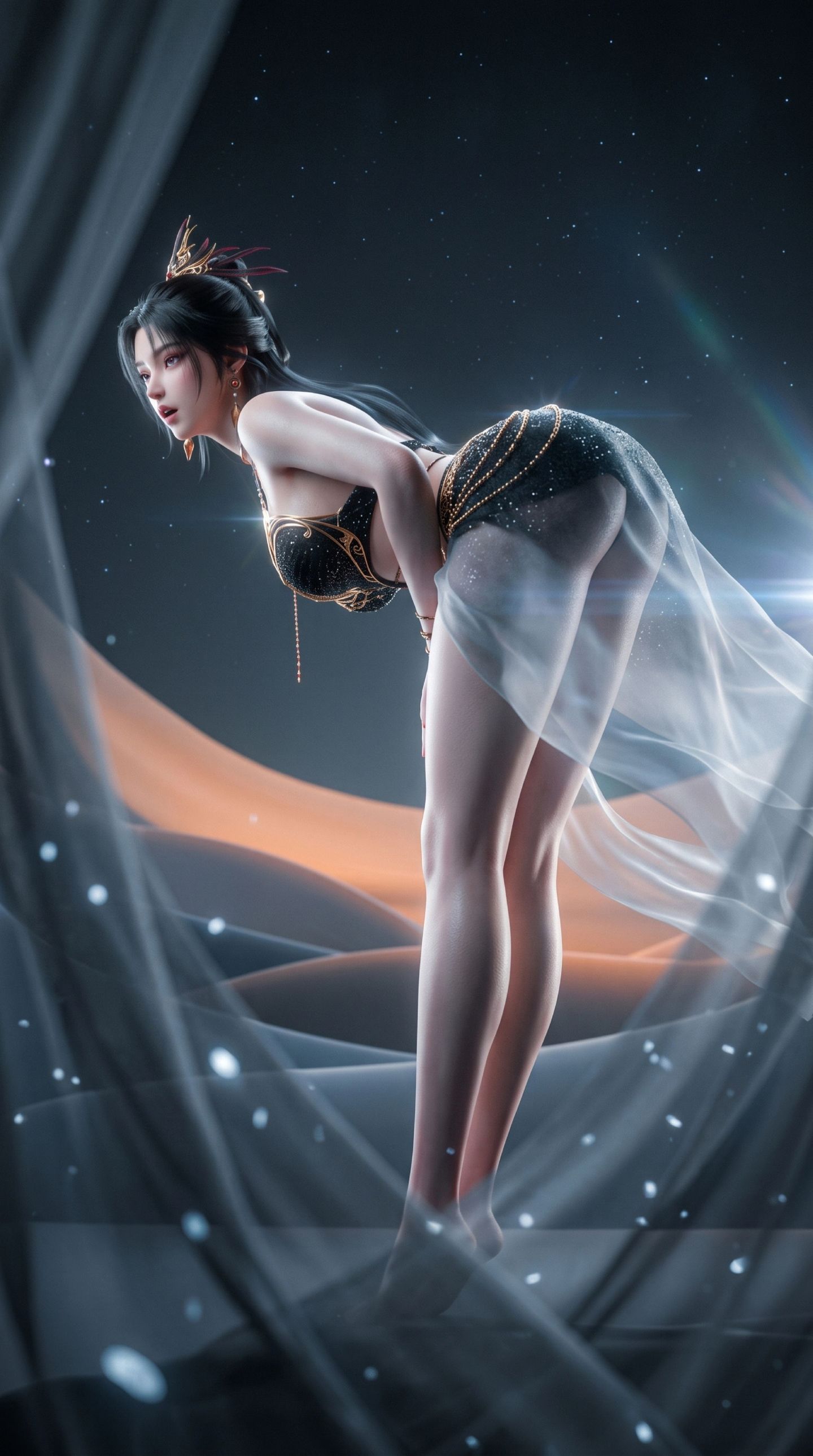 2K超高清竖版手机壁纸 一斩苍穹动画壁纸 性感动漫美女寒鸦壁纸,第9张