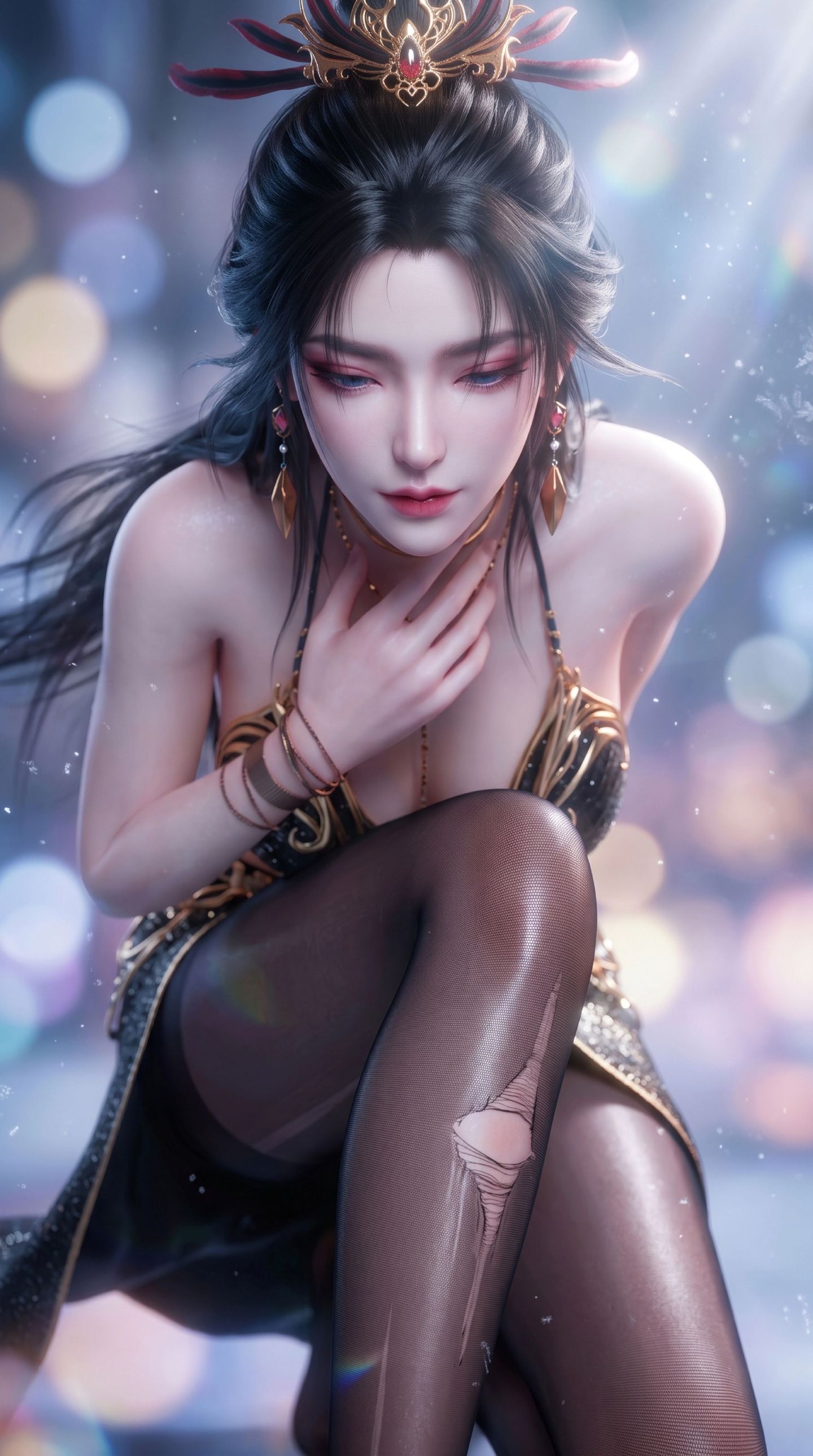 2K超高清竖版手机壁纸 一斩苍穹动画壁纸 性感动漫美女寒鸦壁纸,第12张