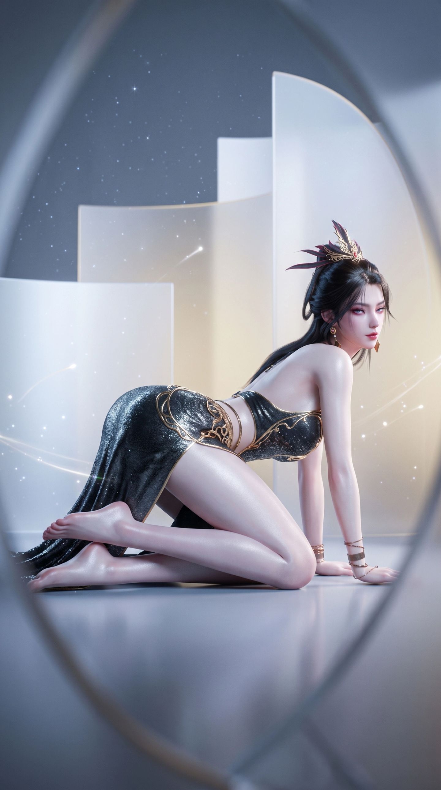 2K超高清竖版手机壁纸 一斩苍穹动画壁纸 性感动漫美女寒鸦壁纸,第15张
