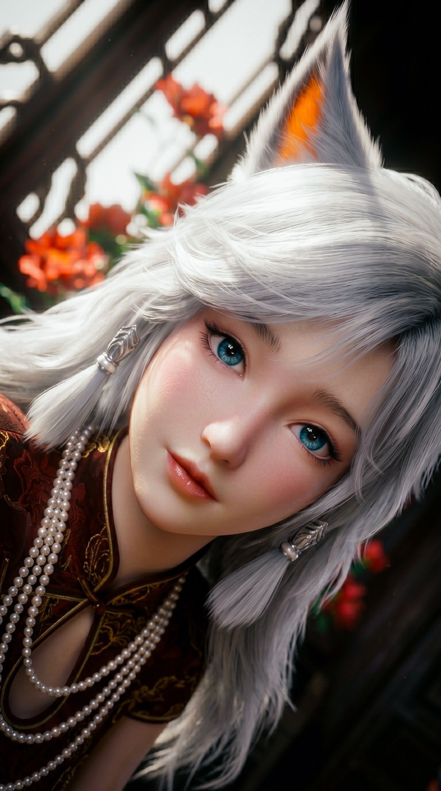 凡人修仙传银月旗袍版 古风色调动漫美女AI写真,第10张