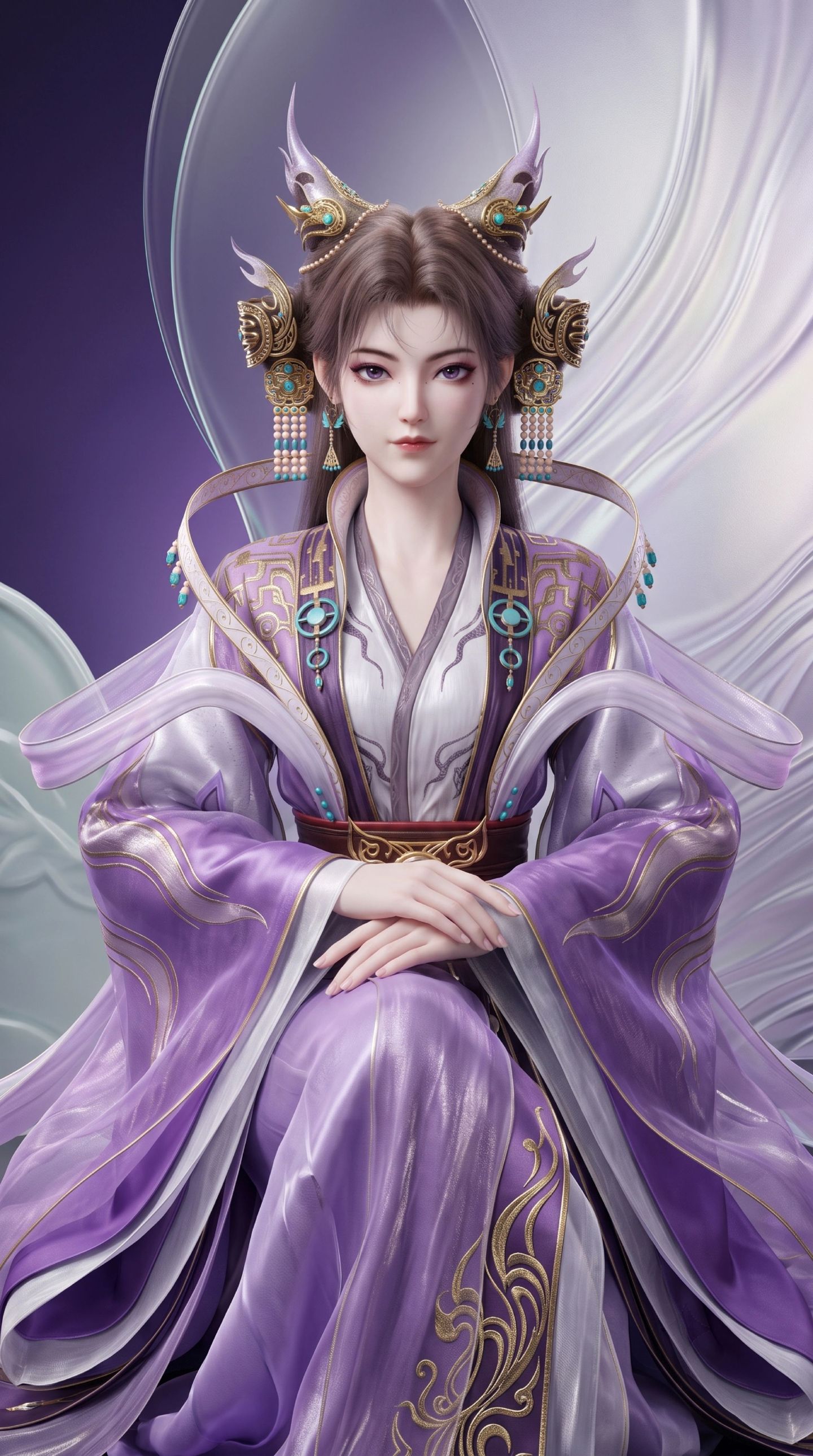 国漫美女角色 师兄啊师兄动画 苏妲己换装版 动漫2K壁纸,第7张