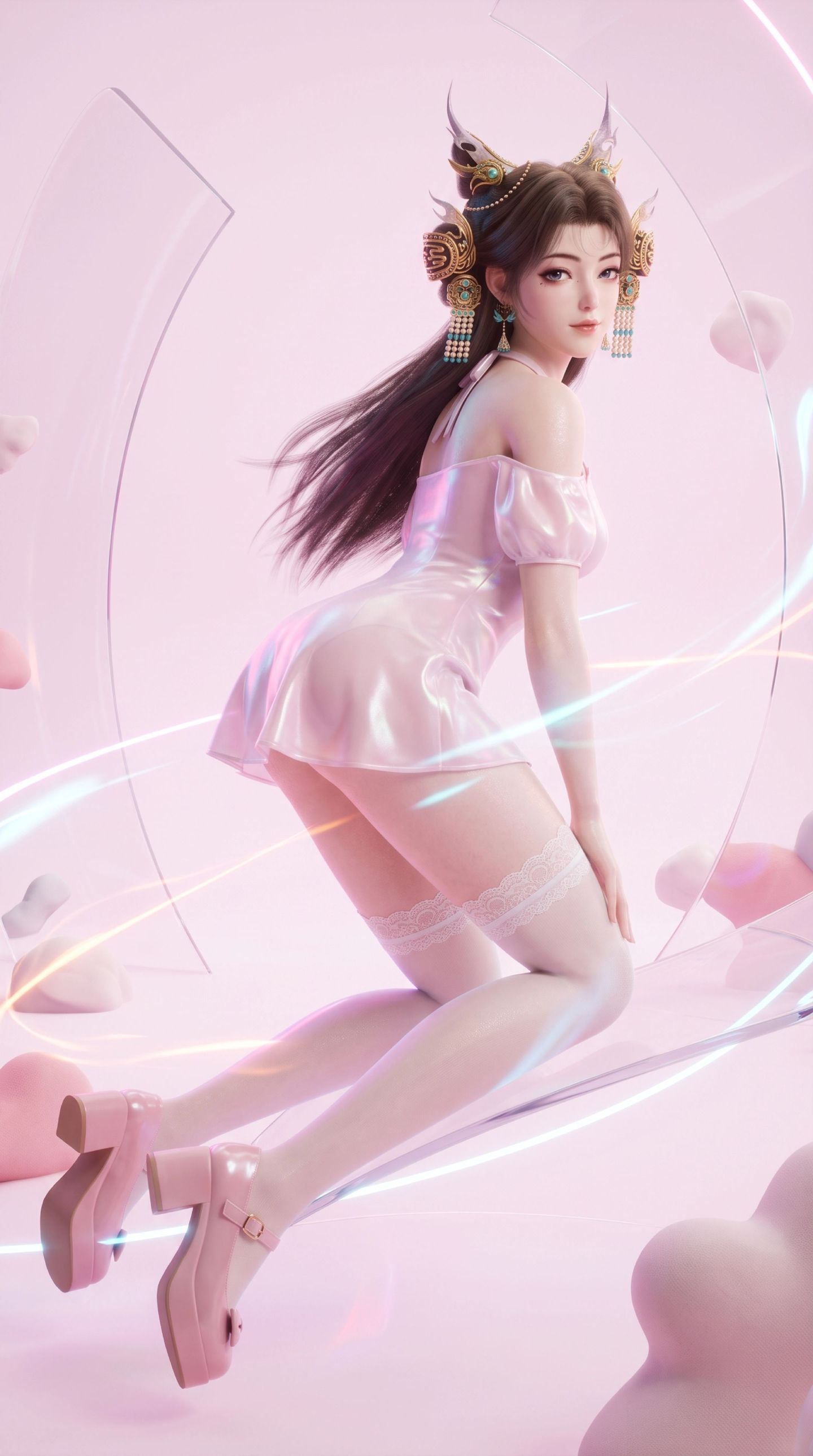 国漫美女角色 师兄啊师兄动画 苏妲己换装版 动漫2K壁纸,第10张