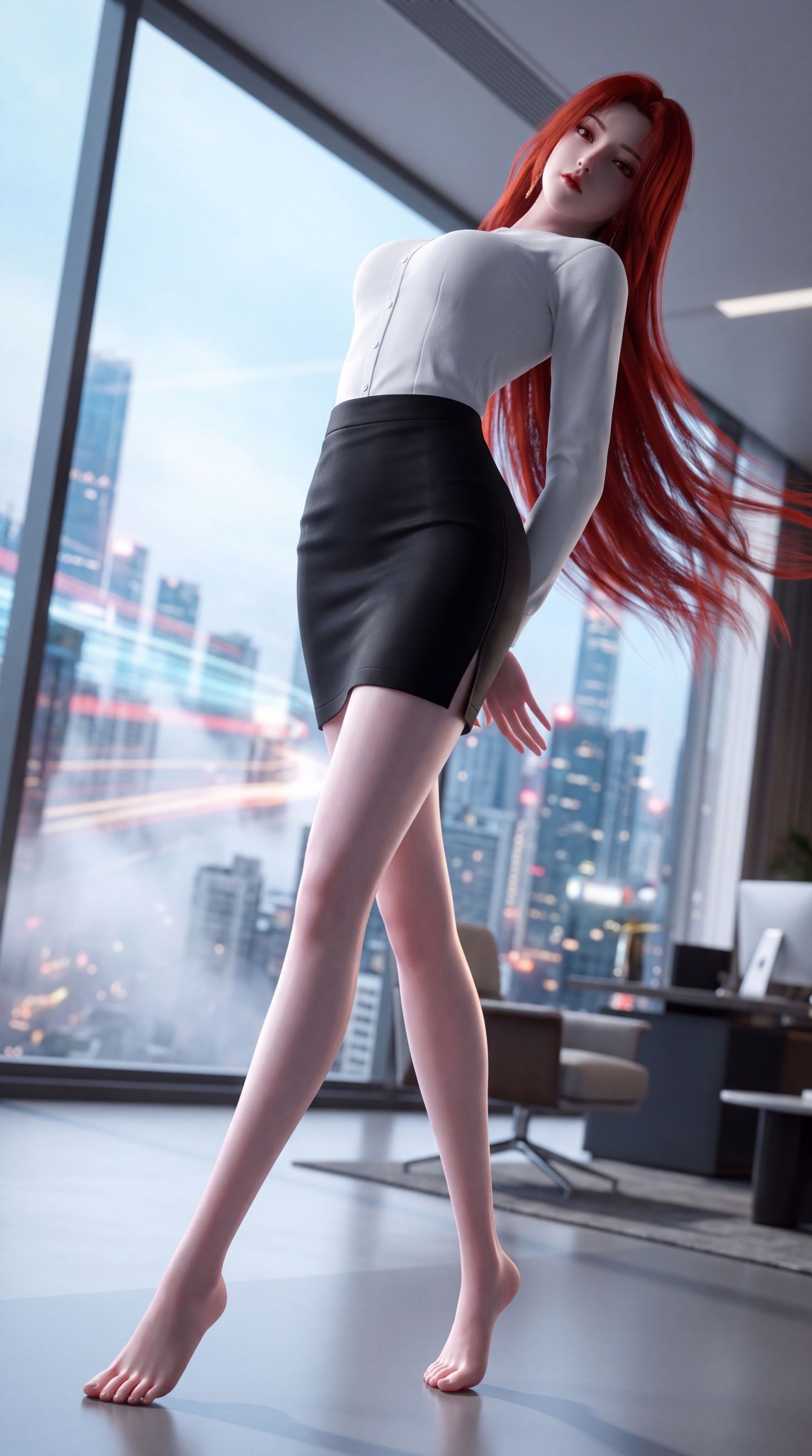 完美世界动画神冥 御姐系角色 性感穿搭美女,第3张