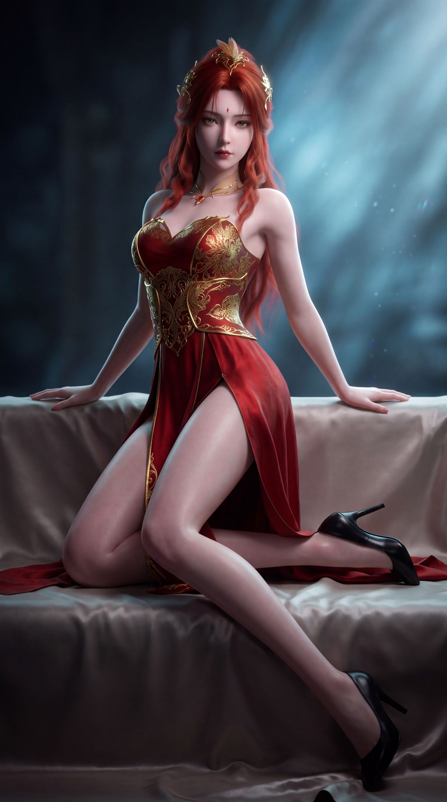 完美世界动画神冥 御姐系角色 性感穿搭美女,第2张