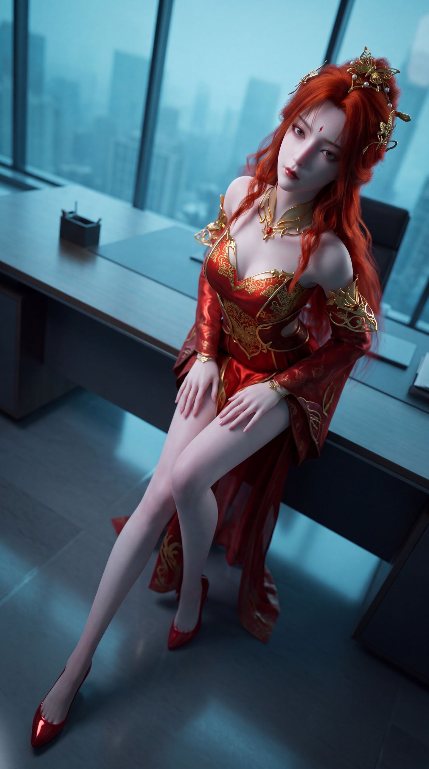 完美世界动画神冥 御姐系角色 性感穿搭美女,第5张