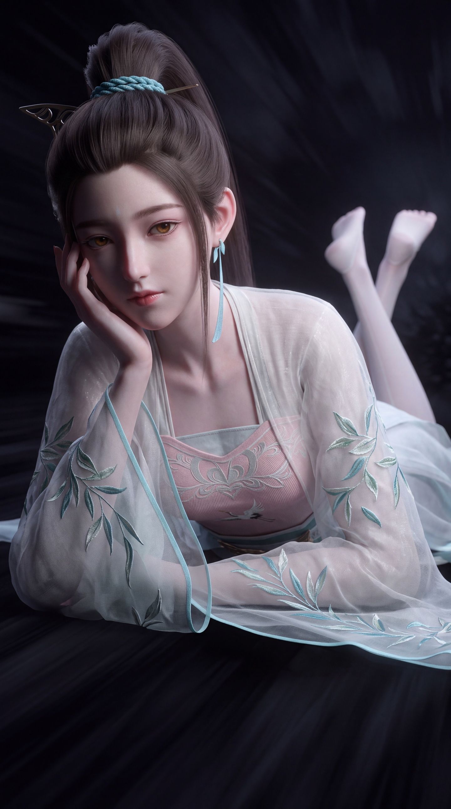 妖神记动漫颜值美女应月茹壁纸 现代版穿搭换装,第6张