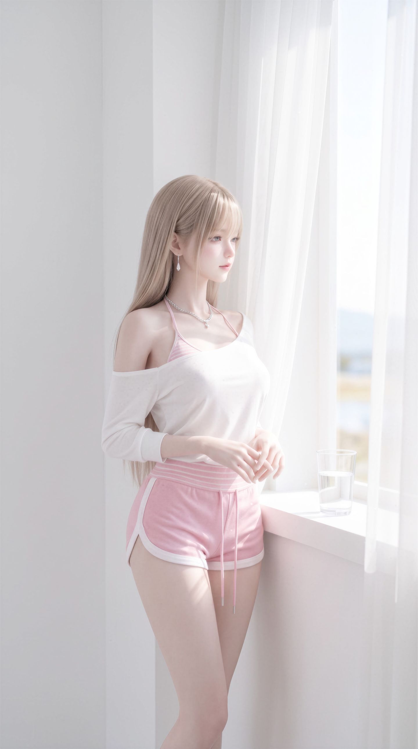 2K超高清颜值美女手机锁屏壁纸背景图片 AI漫剧短剧在线美图,第2张
