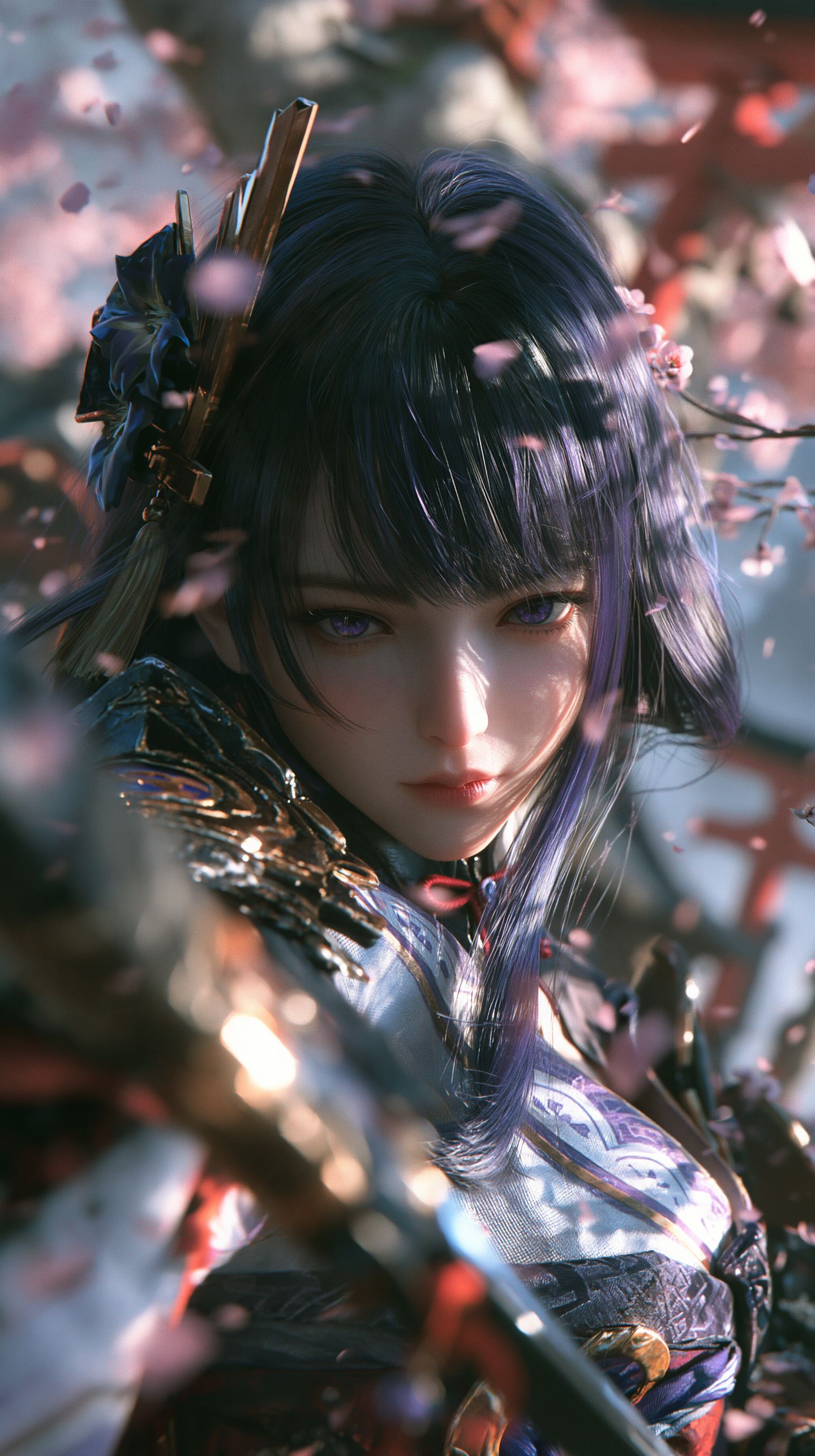 原神雷电将军3D版 米哈游 唯美颜值 高清壁纸,第6张