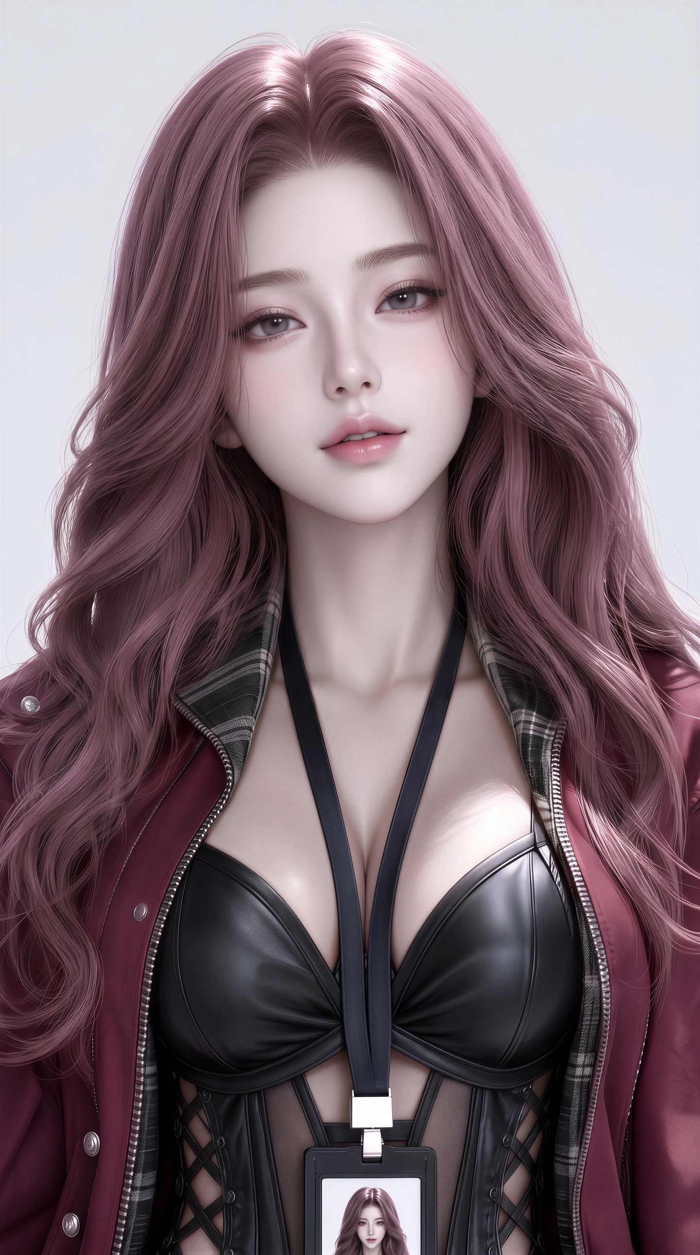 竖版2K超高清美女手机壁纸图片 性感身材穿搭 AI御姐,第1张