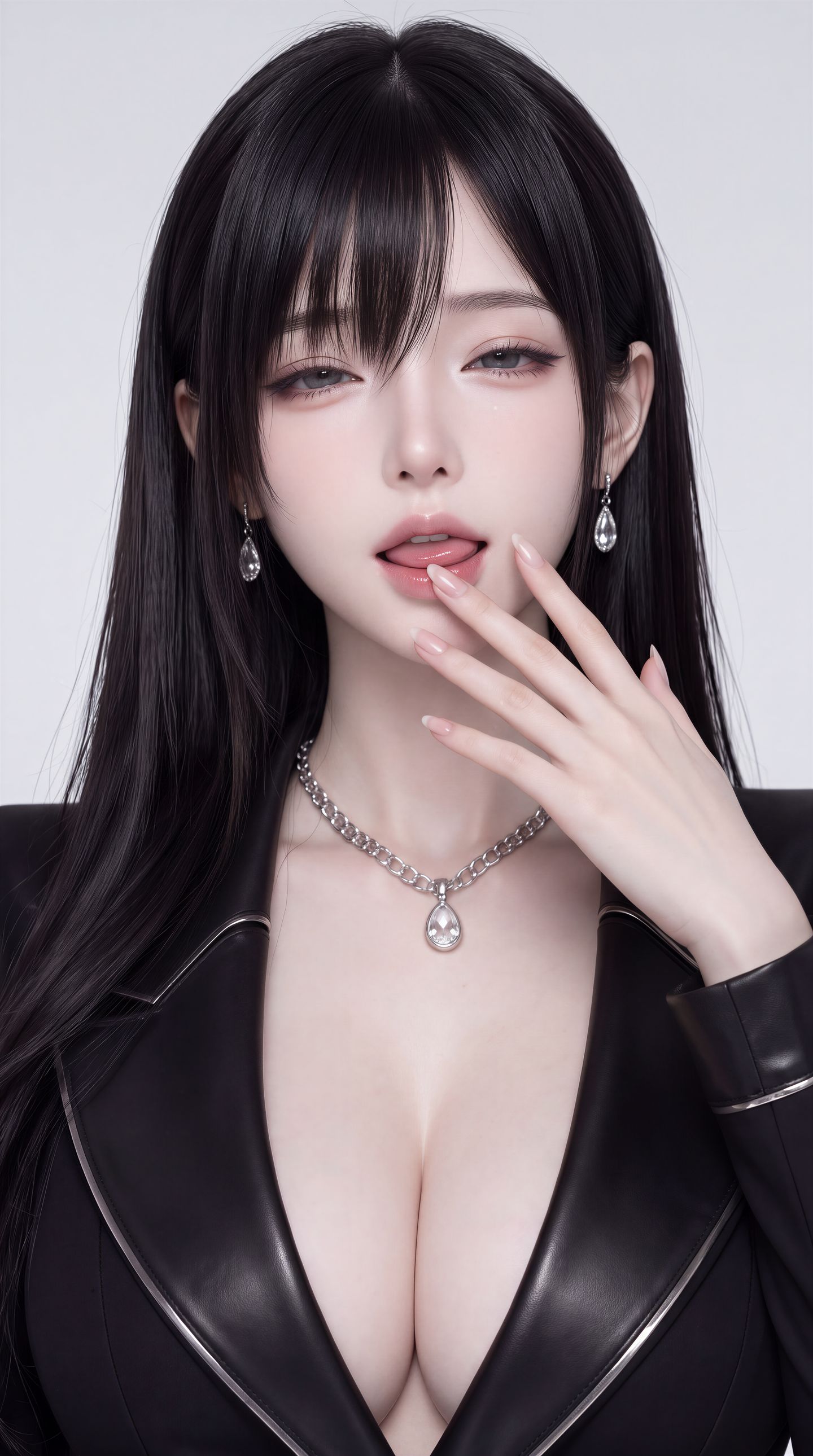 2K超高清纯欲美女手机壁纸 aigc御姐图片,第1张