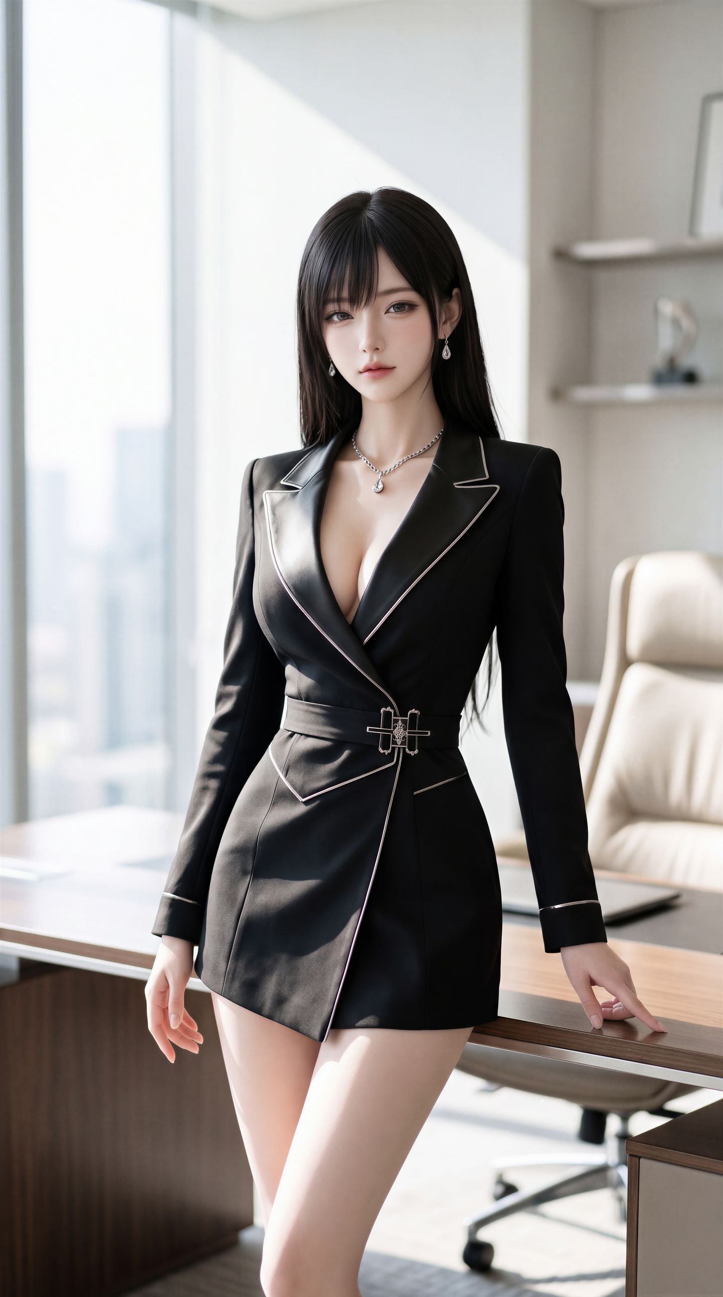 2K超高清纯欲美女手机壁纸 aigc御姐图片,第5张