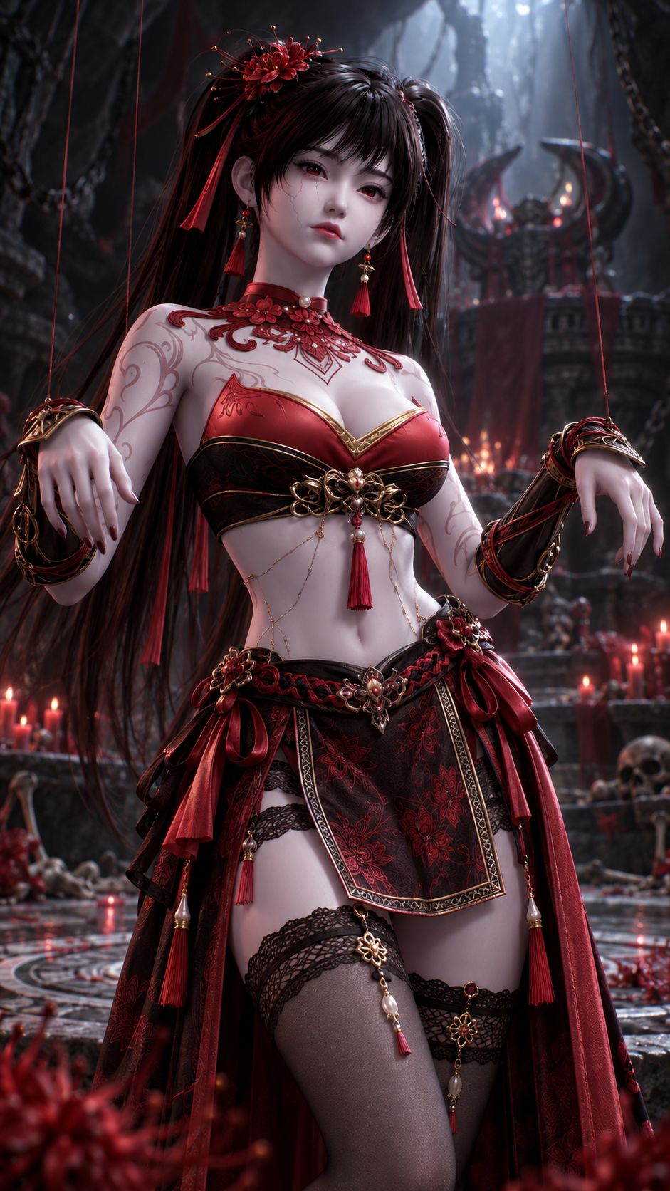 《一斩苍穹》动画尸傀罗绮美图，动漫性感少女萝莉手机壁纸,第1张