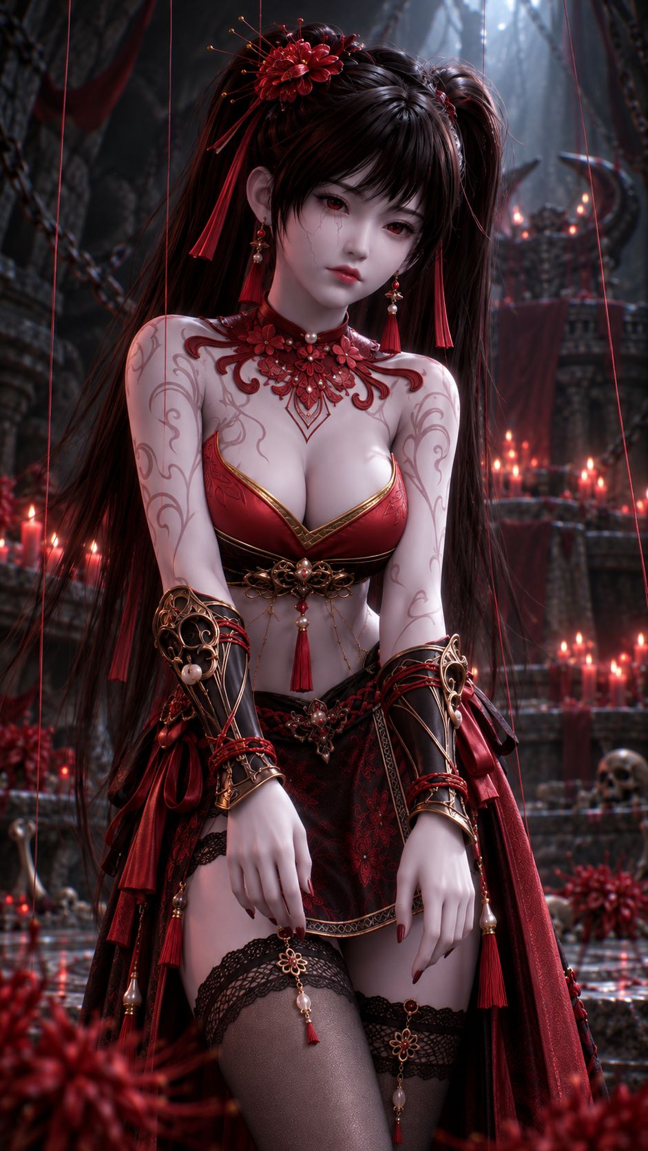 《一斩苍穹》动画尸傀罗绮美图，动漫性感少女萝莉手机壁纸,第2张