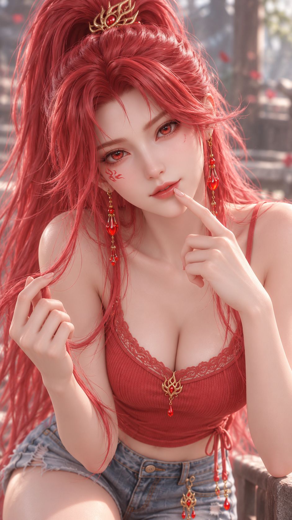 国漫女神图片，百炼成神动画动漫 可爱的火允儿高清壁纸,第3张