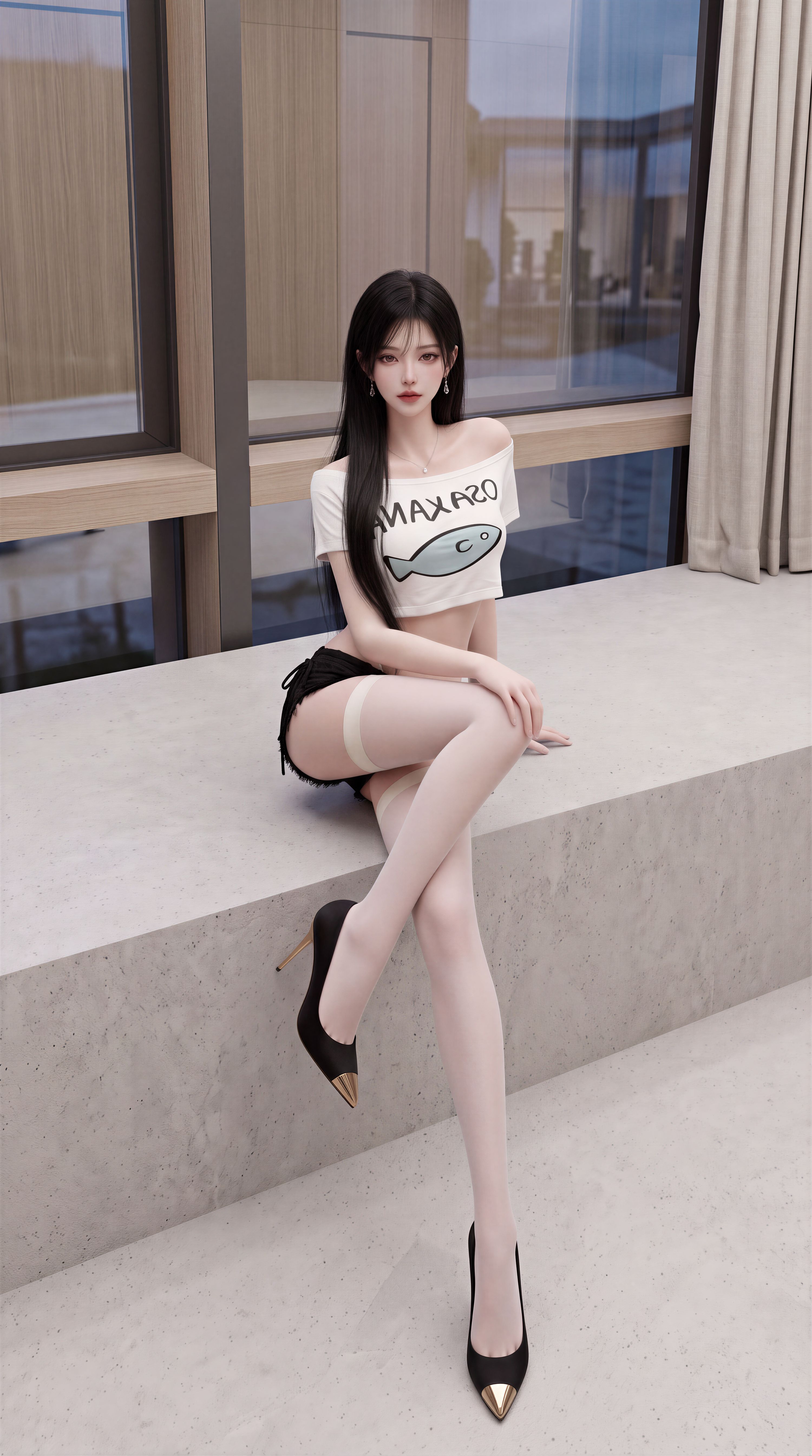 高级感美图，御姐超高清6K原图美女写真AI壁纸分享,第2张