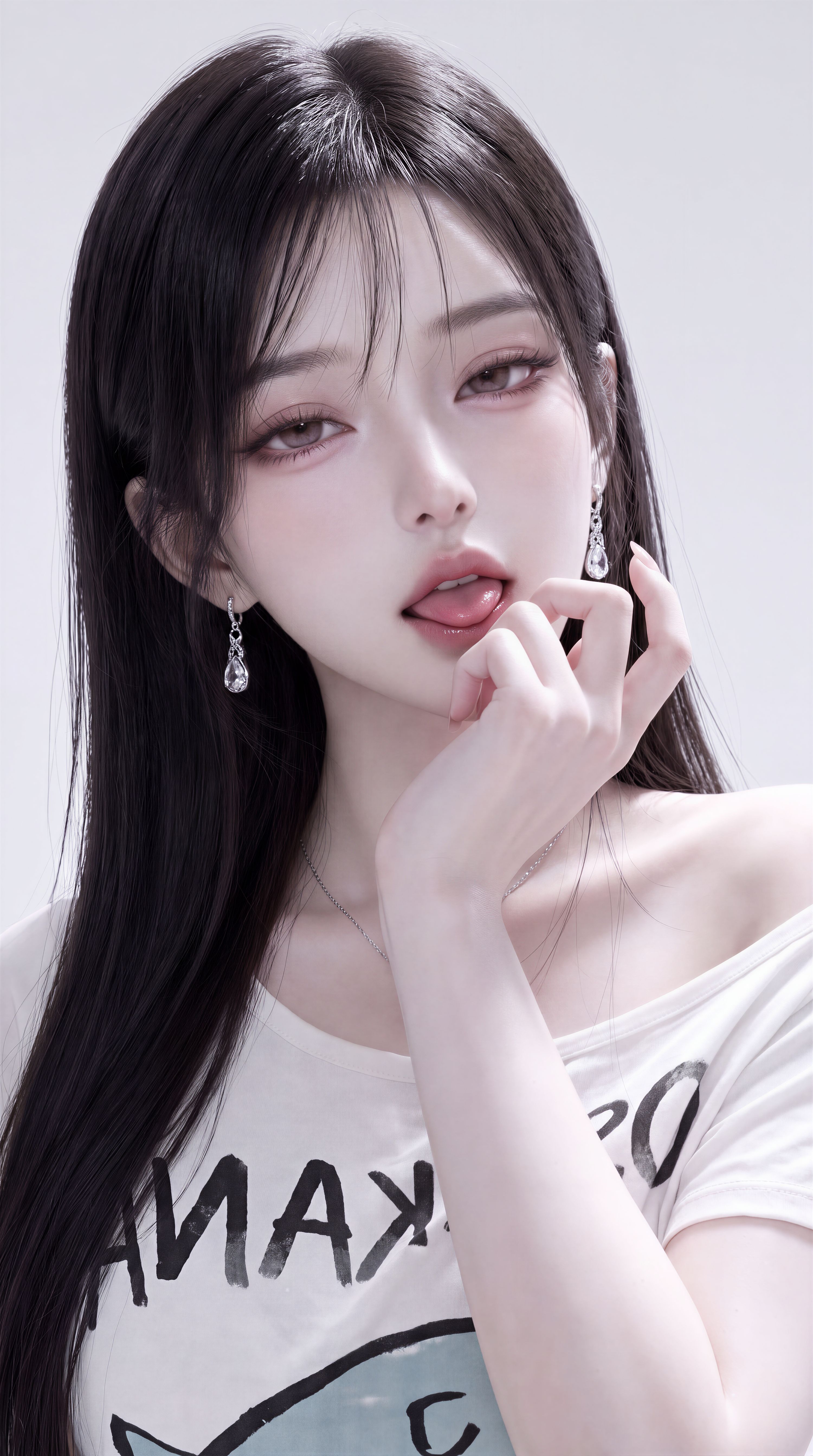 高级感壁纸，细节颜值拉满的御姐超高清6K原图美女写真AI壁纸分享,第1张