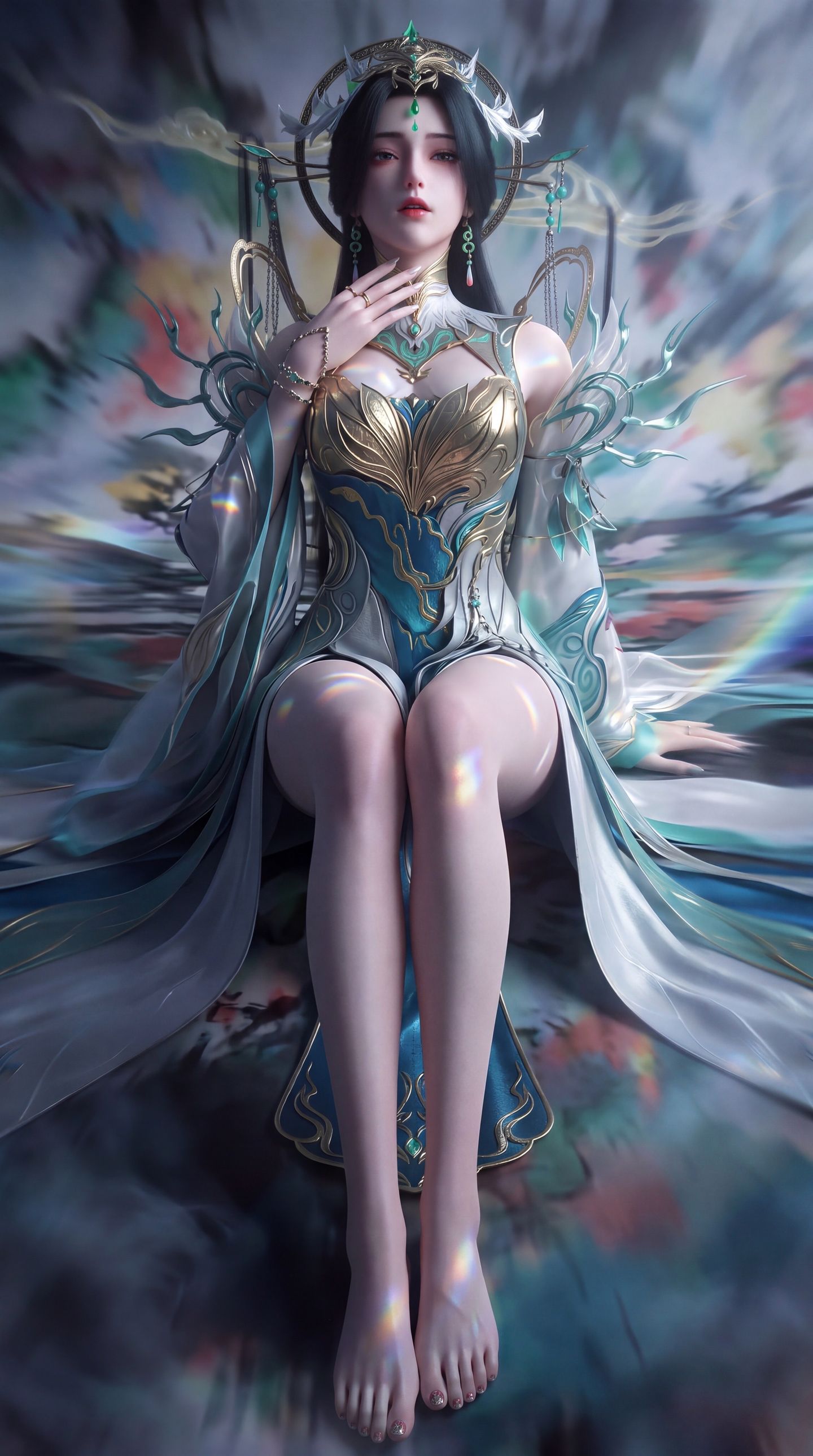 完美世界九劫焚天柳神手机壁纸，动漫国漫人物美图大全,第5张