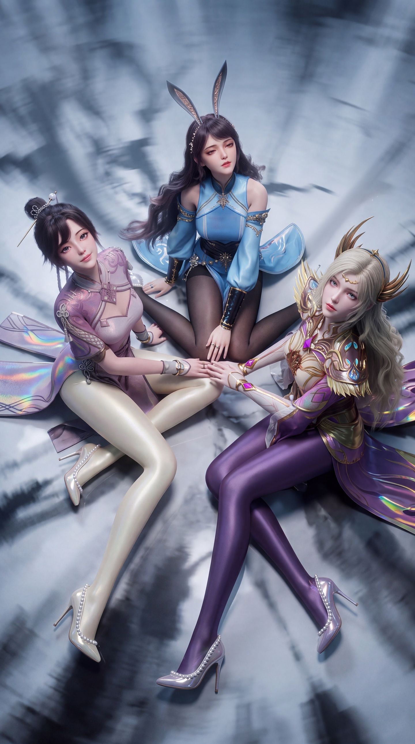 绝世唐门三美女组合美图壁纸，江楠楠、南秋秋、雪灵熏,第2张