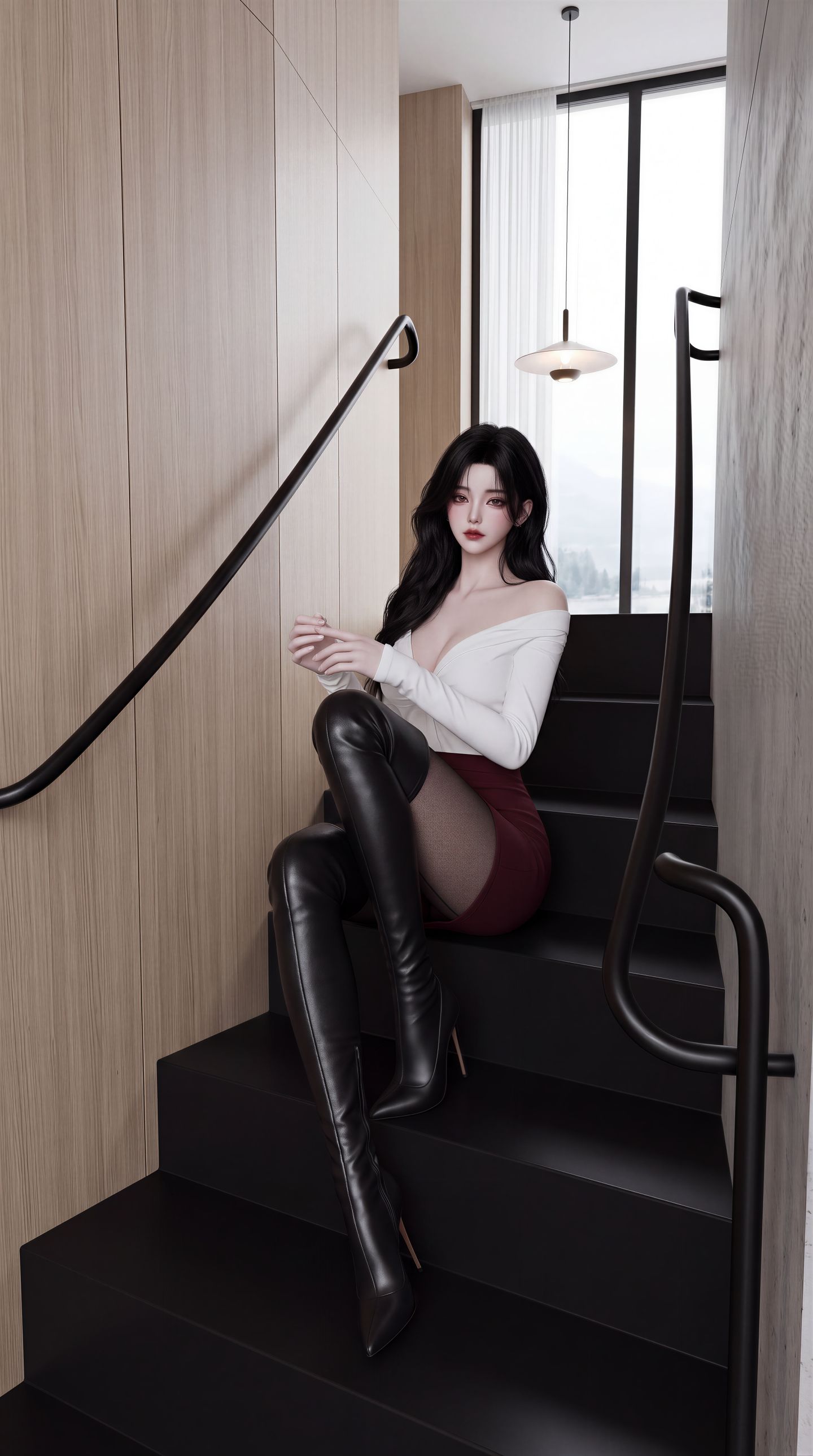 2K超高清壁纸，AI美女写真图片，短剧漫剧建模,第2张