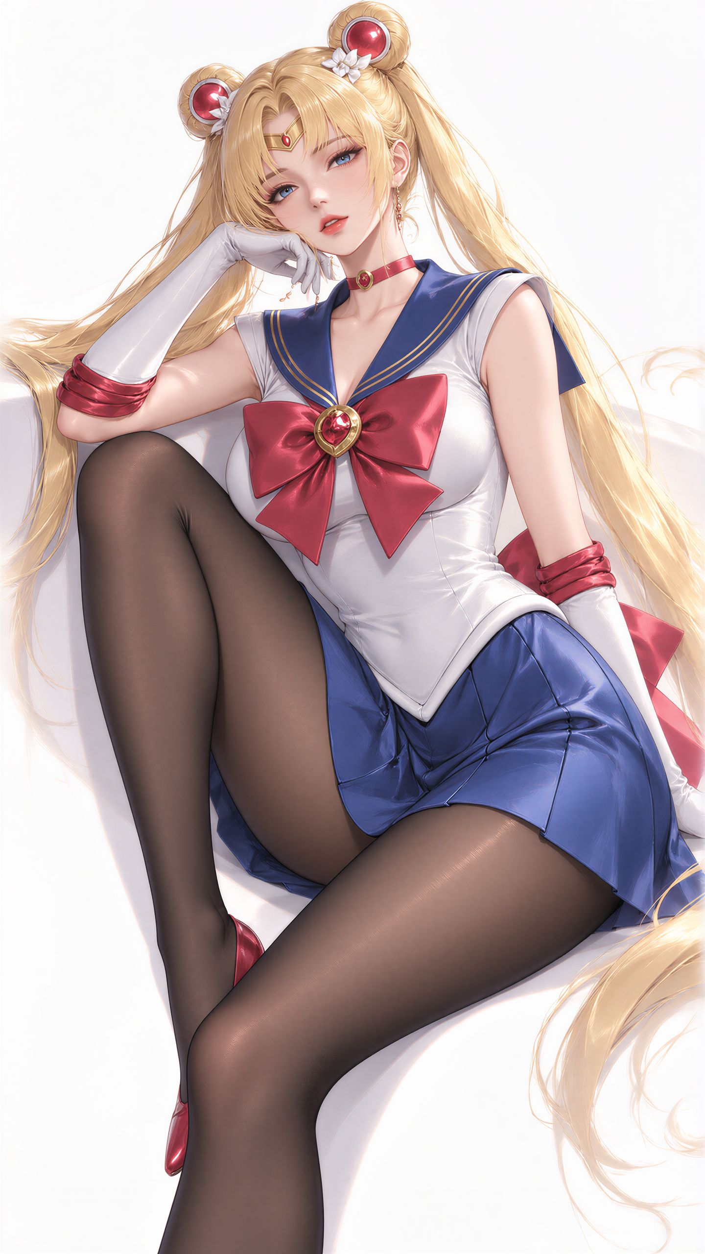 二次元动漫黑丝大长腿美少女战士，水冰月壁纸,第5张