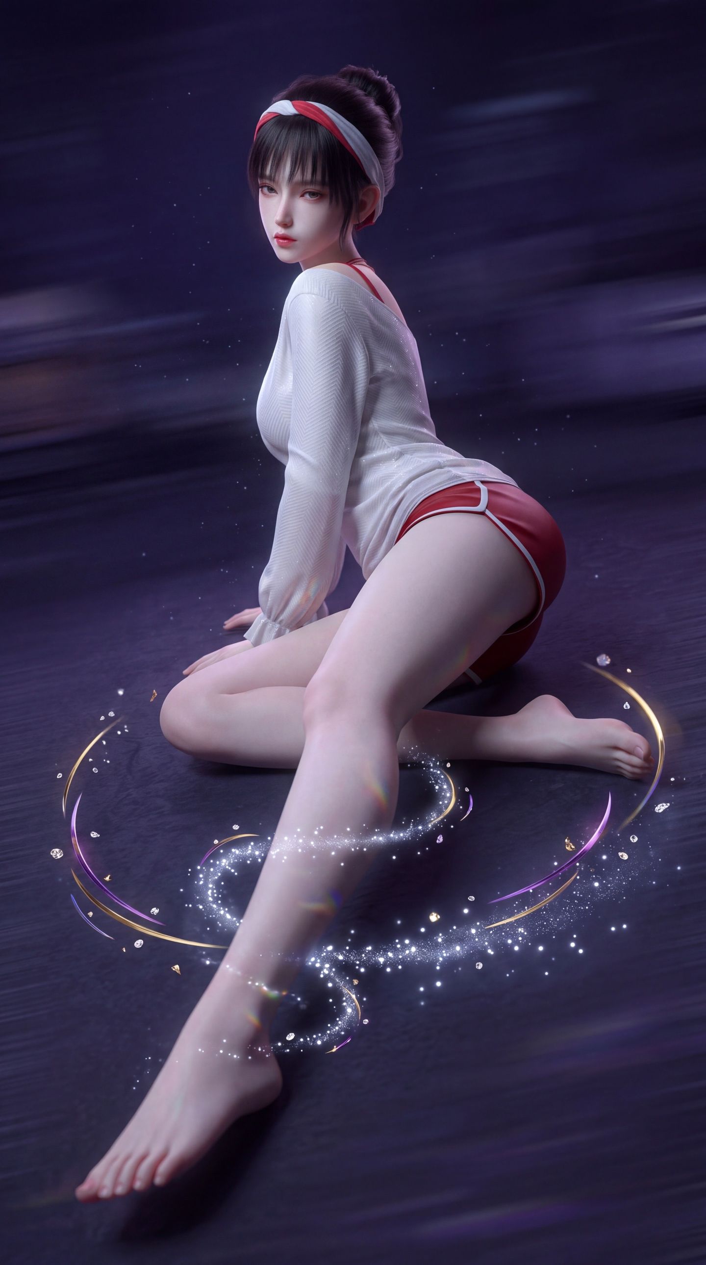 灵镜行者动画男主角小姨江玉饵壁纸，国漫美女美图推荐,第4张