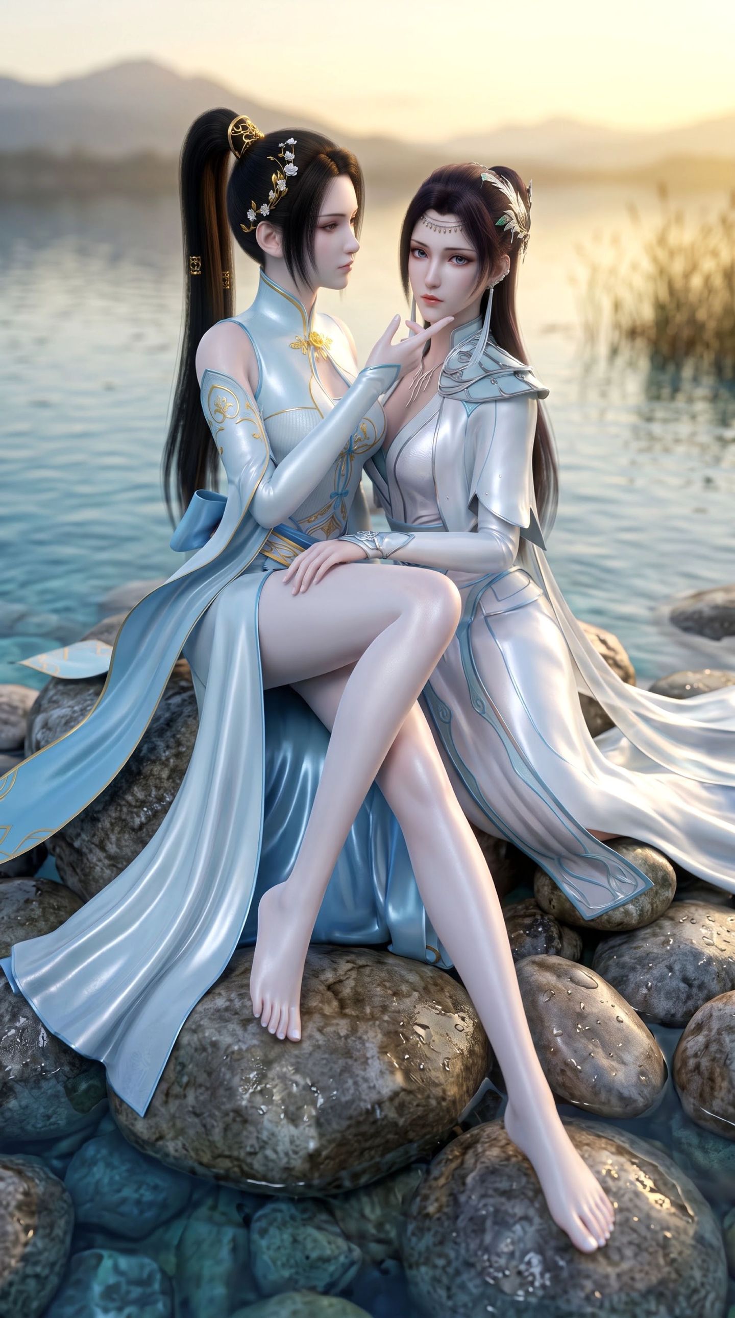 国漫姐妹花，斗破苍穹纳兰嫣然、云韵高清图片,第9张