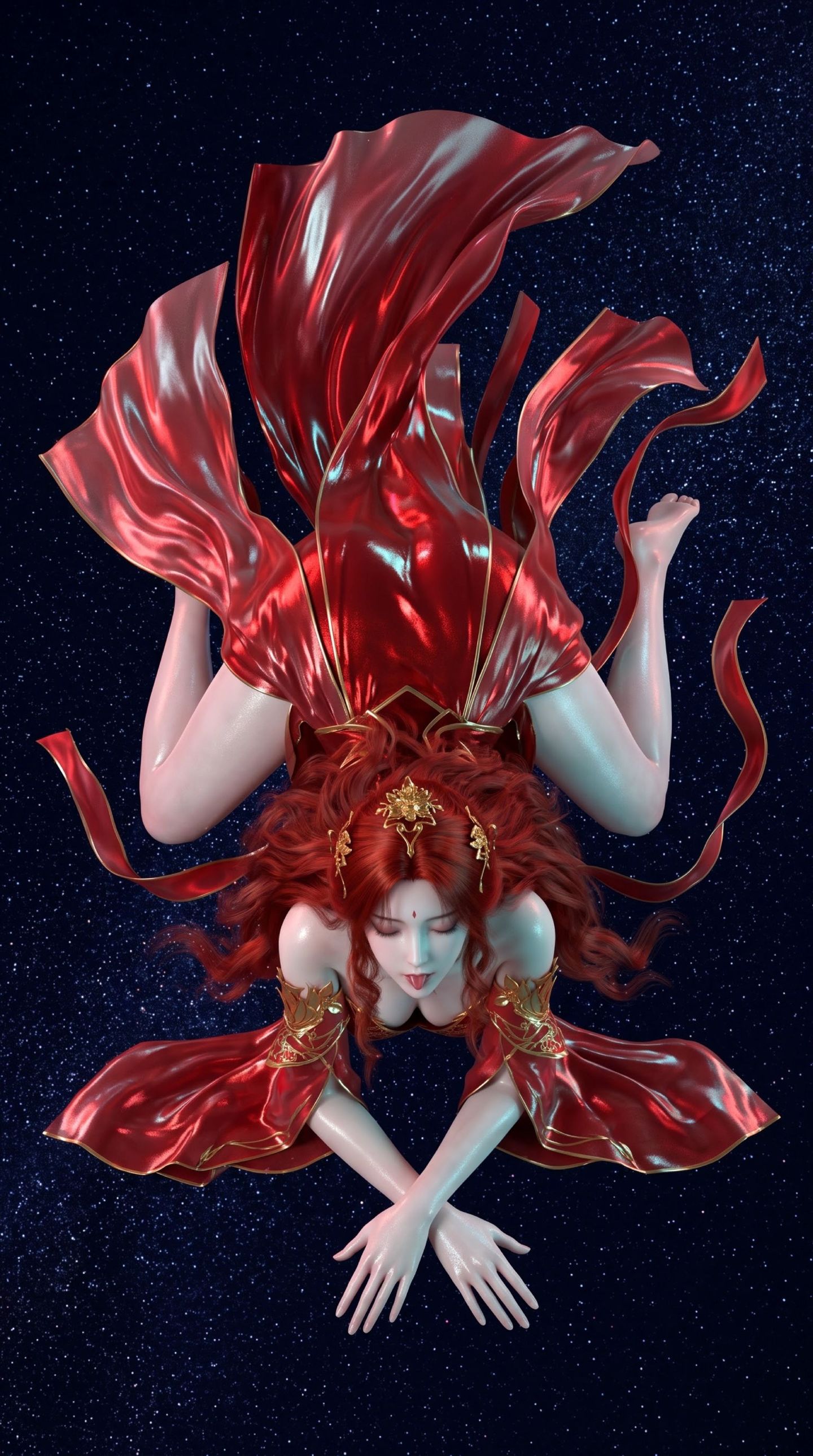 完美世界动画，神冥壁纸，AI国漫女神图片大全,第2张