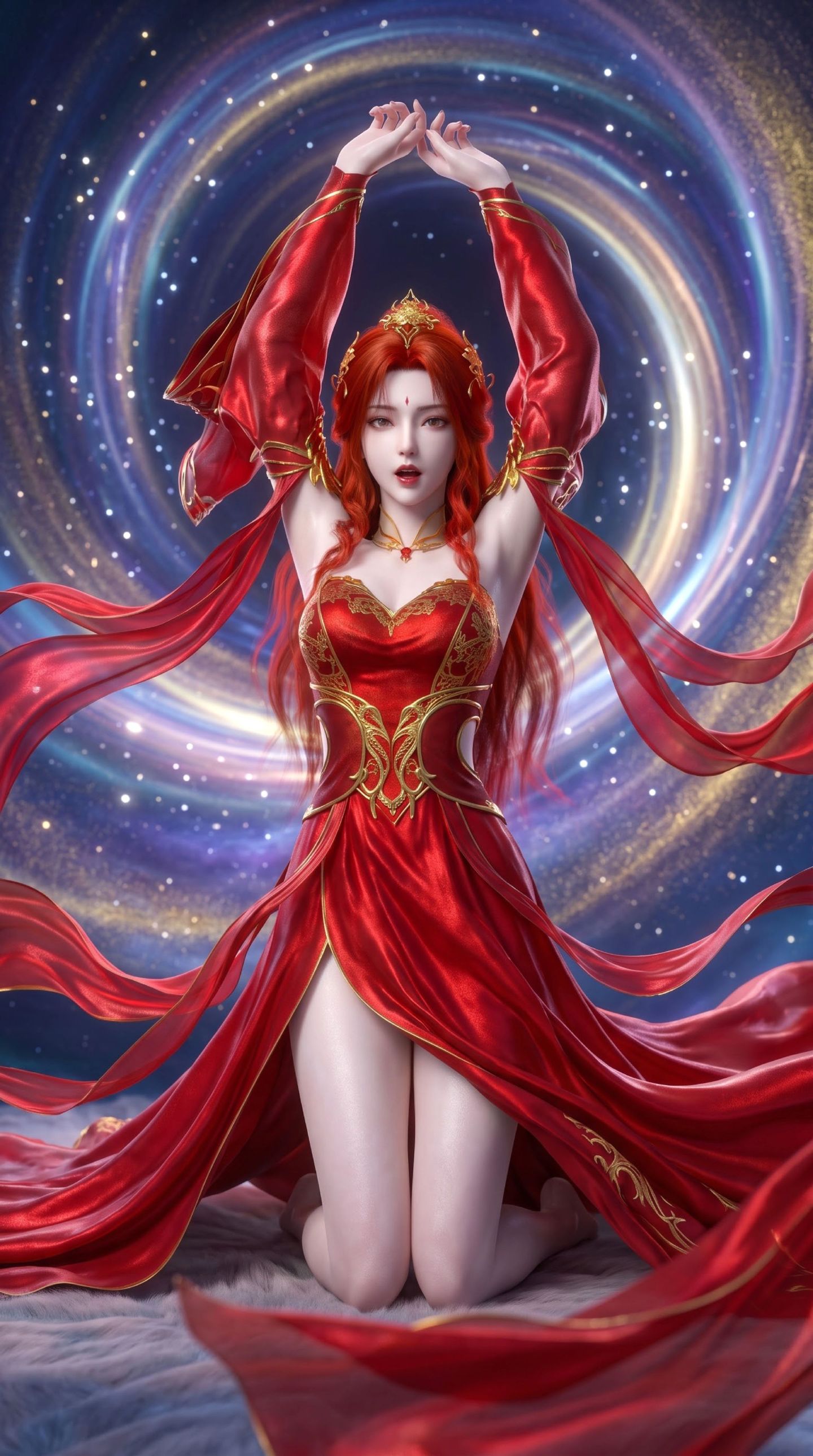 完美世界动画，神冥壁纸，AI国漫女神图片大全,第6张
