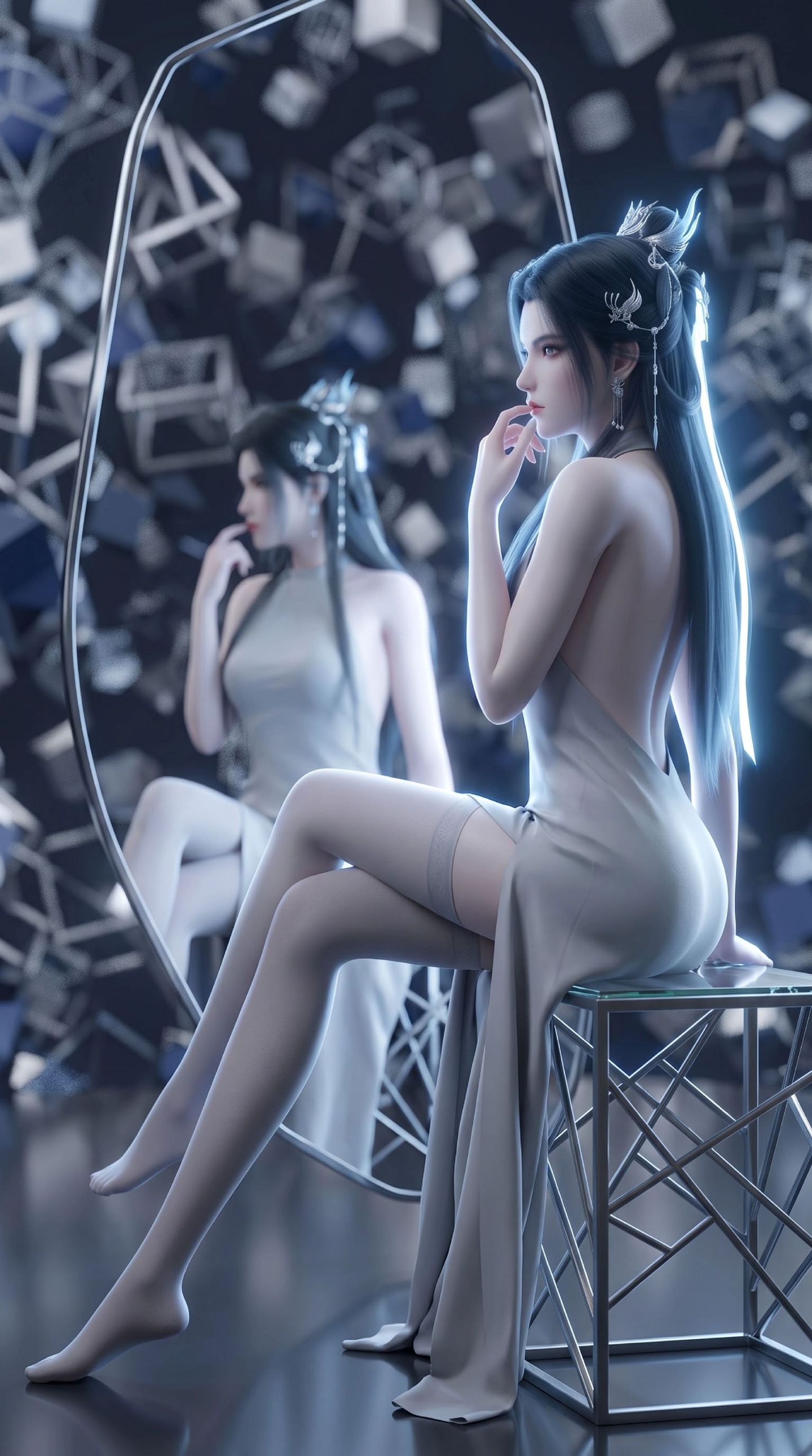 古装玄幻《诛仙》动画御姐陆雪琪图片，时尚潮流变装穿搭版壁纸,第2张
