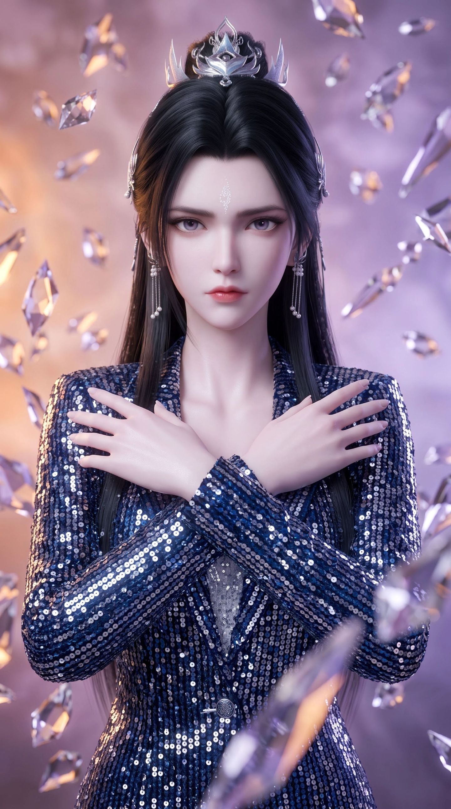 古装玄幻《诛仙》动画御姐陆雪琪图片，时尚潮流变装穿搭版壁纸,第6张