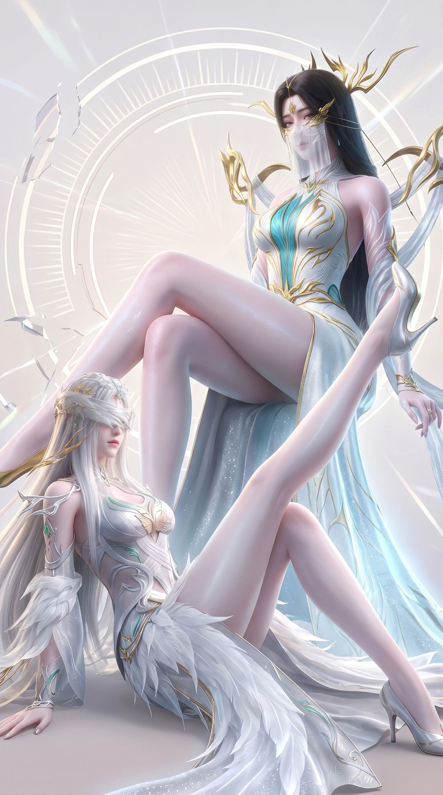 柳神、倪克斯、剑妈...AI国漫女神美女壁纸图片大全,第8张