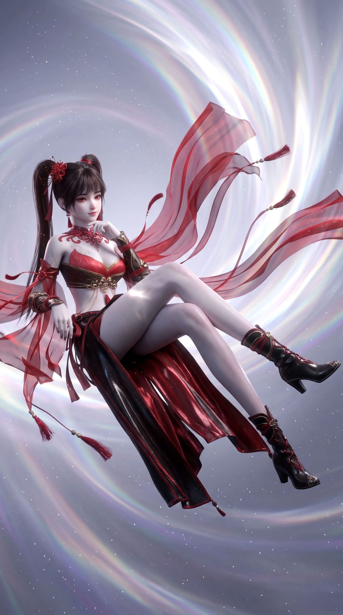 一斩苍穹罗婍AI美图，动漫人物国漫大长腿美女壁纸,第5张