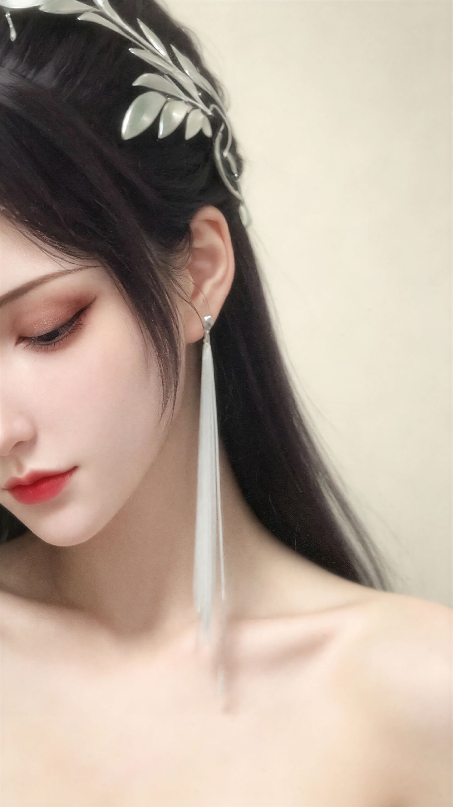 斗破苍穹女角色AI图片合集，素颜竖屏版国漫美学手机壁纸,第6张