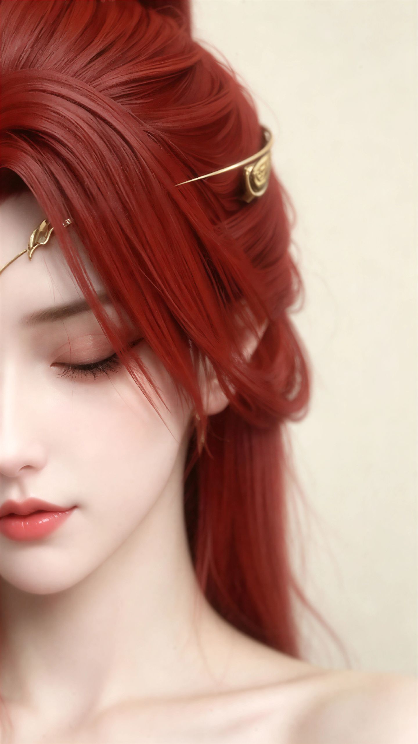 斗破苍穹女角色AI图片合集，素颜竖屏版国漫美学手机壁纸,第3张