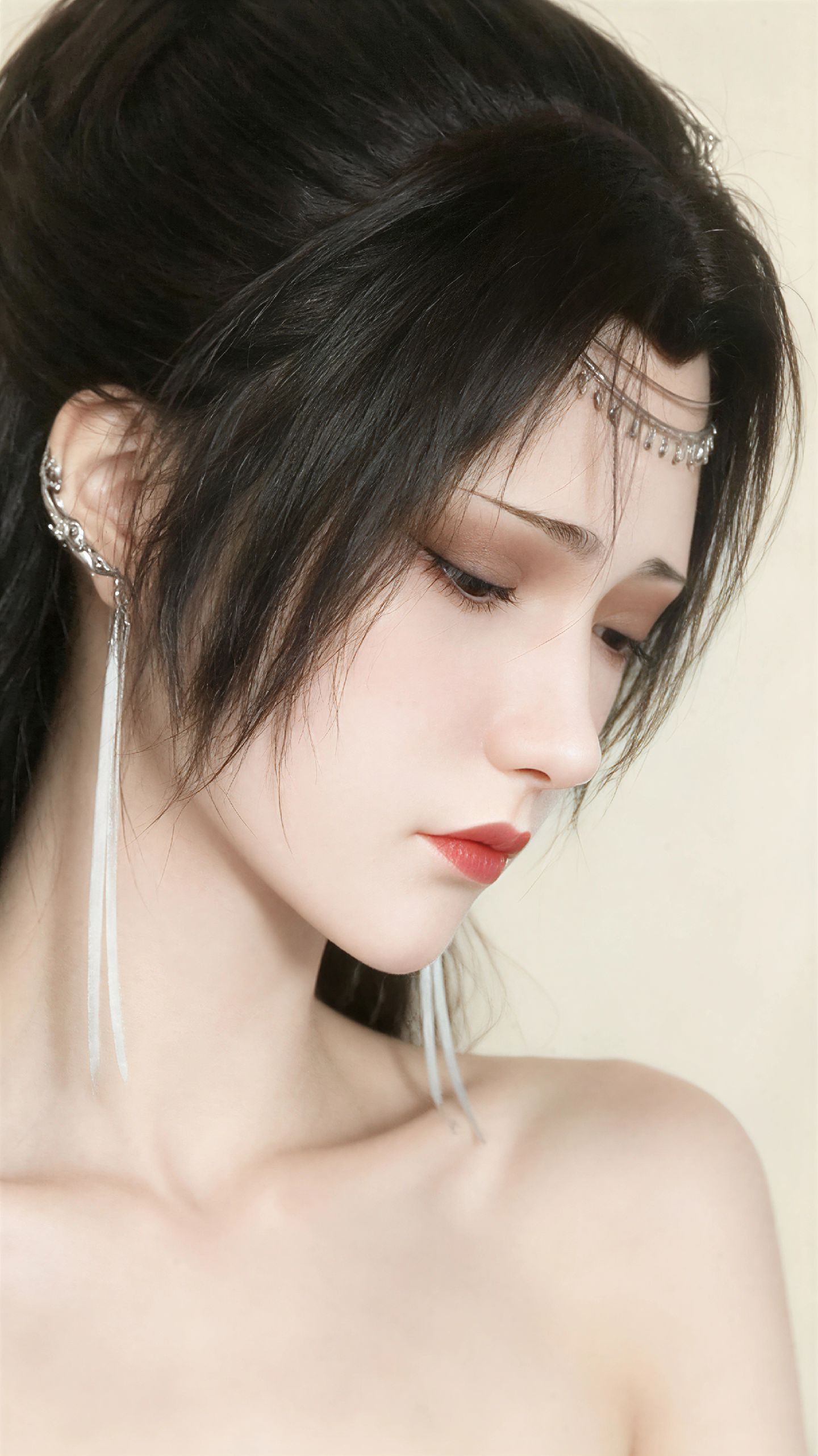 斗破苍穹女角色AI图片合集，素颜竖屏版国漫美学手机壁纸,第12张