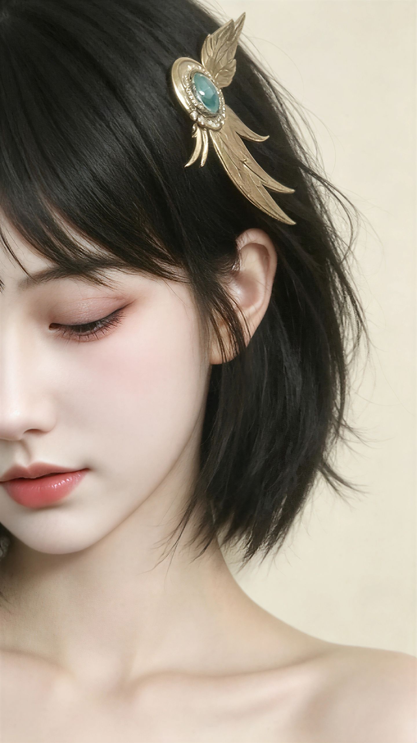 斗破苍穹女角色AI图片合集，素颜竖屏版国漫美学手机壁纸,第14张
