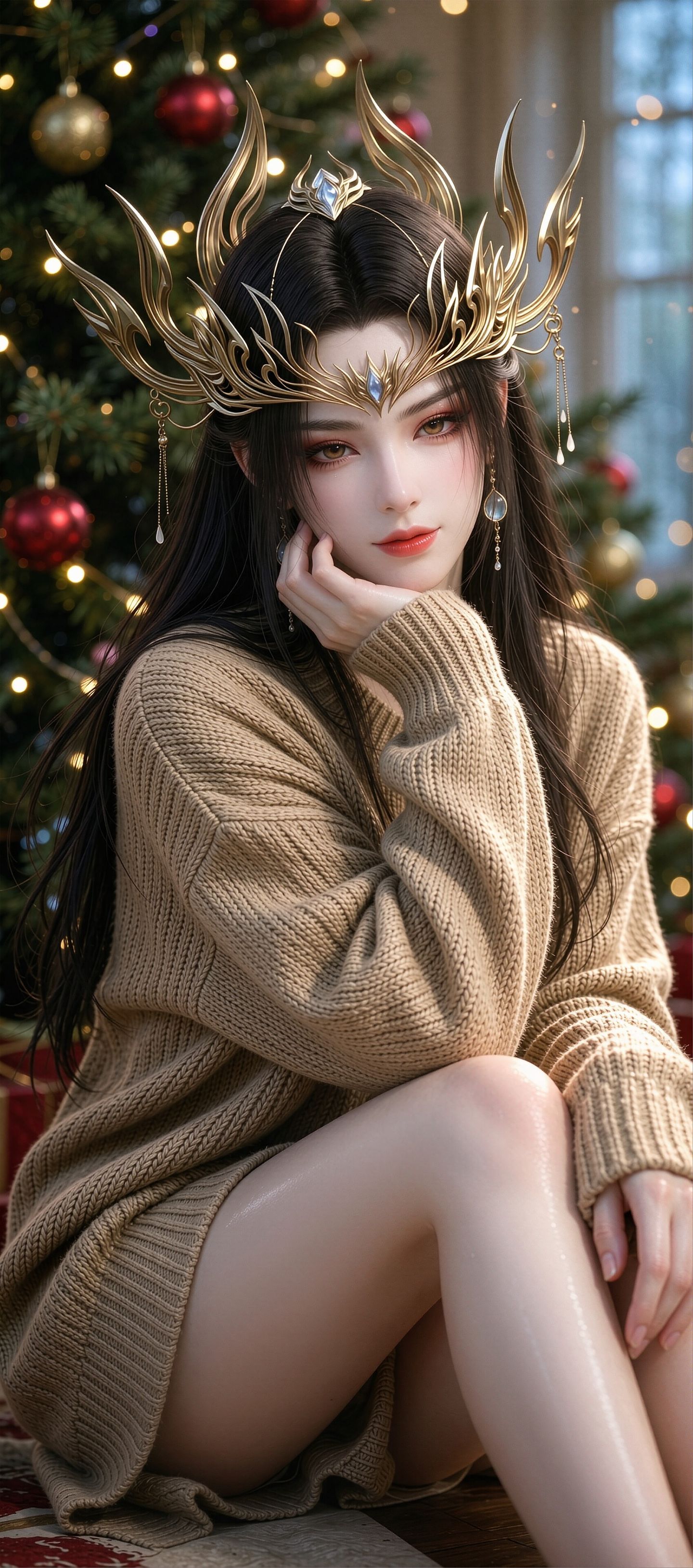 美杜莎彩鳞AI图片，斗破苍穹动漫的纯欲天花板，睡衣都这么带感,第6张