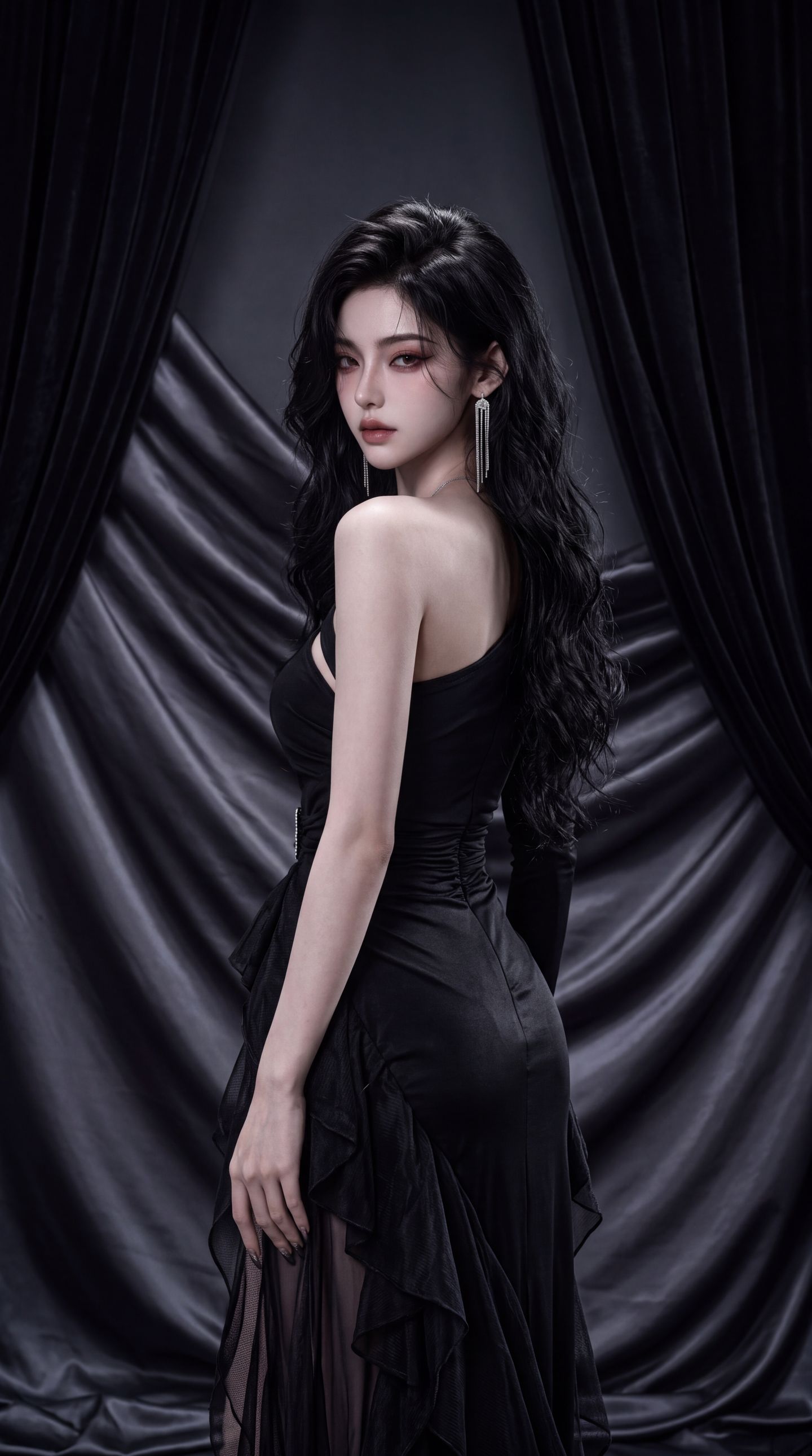时尚韩系美女模特写真摄影图片，超高清手机壁纸锁屏景深效果,第2张