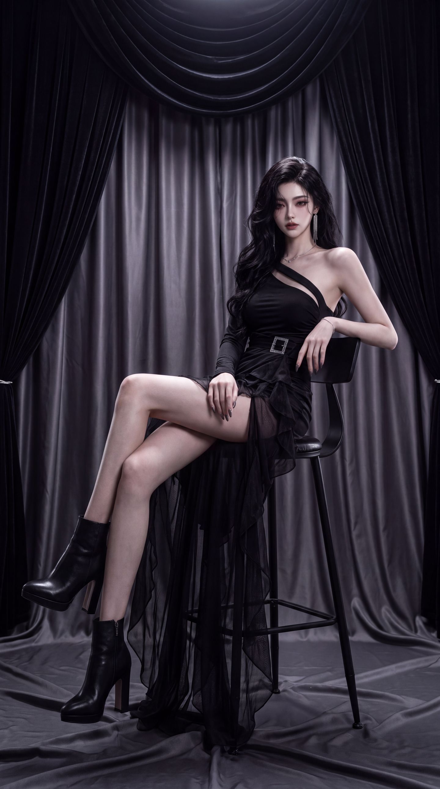时尚韩系美女模特写真摄影图片，超高清手机壁纸锁屏景深效果,第6张