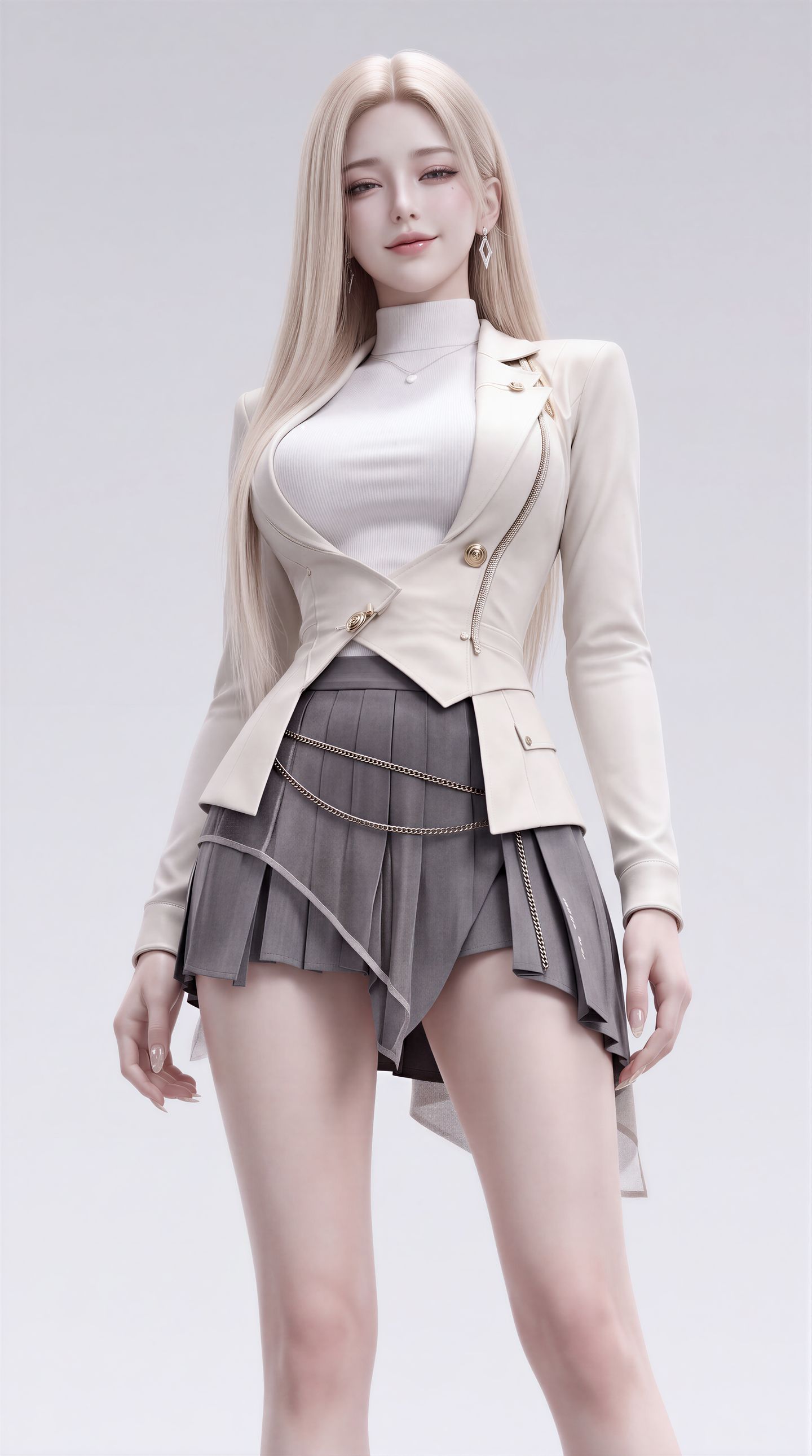韩系模特美女写真图片，超高清AI漫剧短剧建模女性角色,第1张