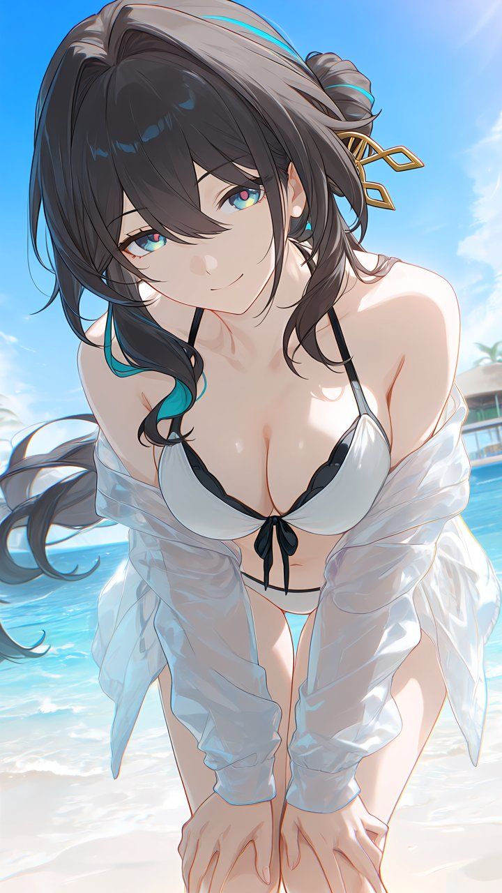 崩坏星穹铁道阮梅泳装泳衣版，二次元游戏少女美图壁纸,第2张