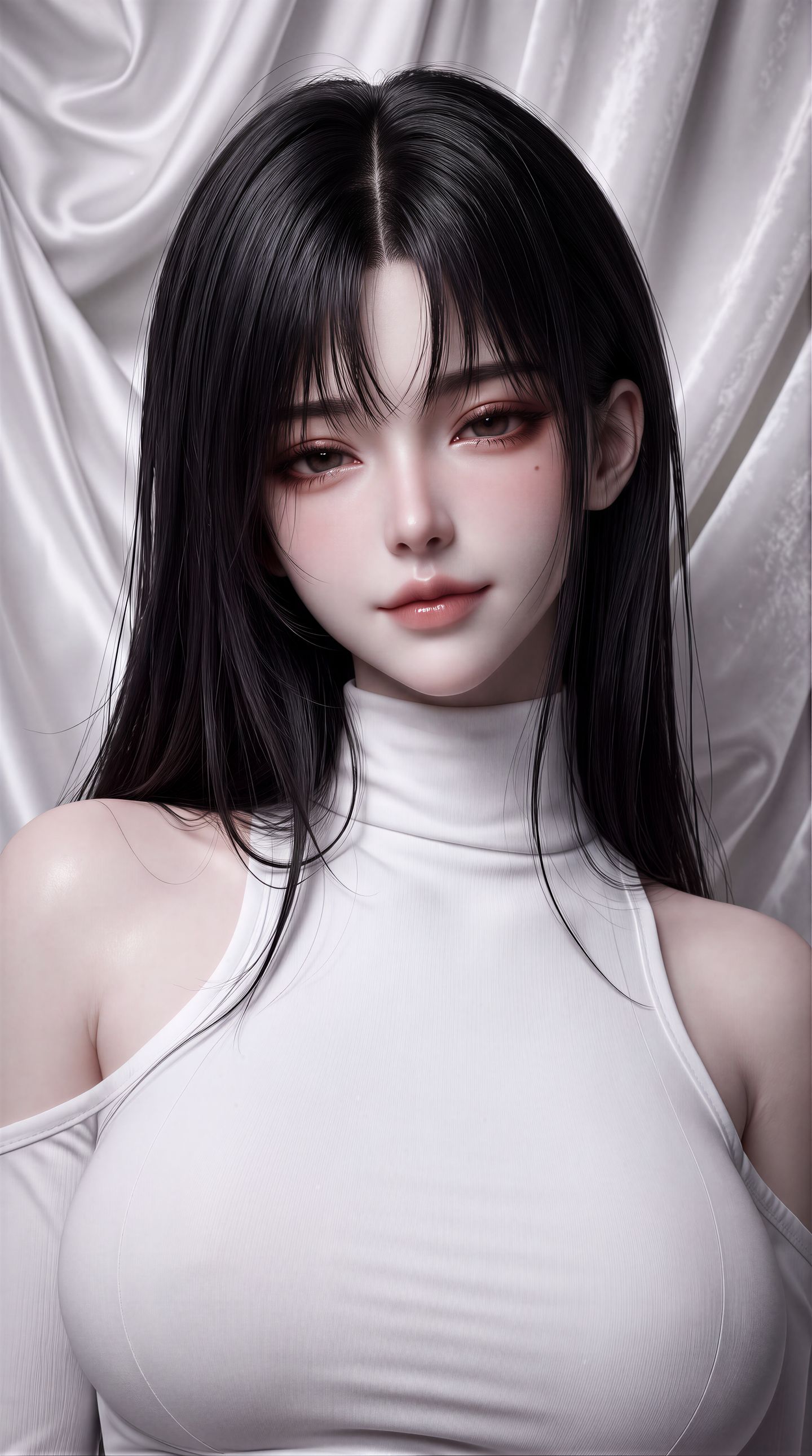 AI美女2K超高清图片手机壁纸，颜值美感养眼御姐,第1张