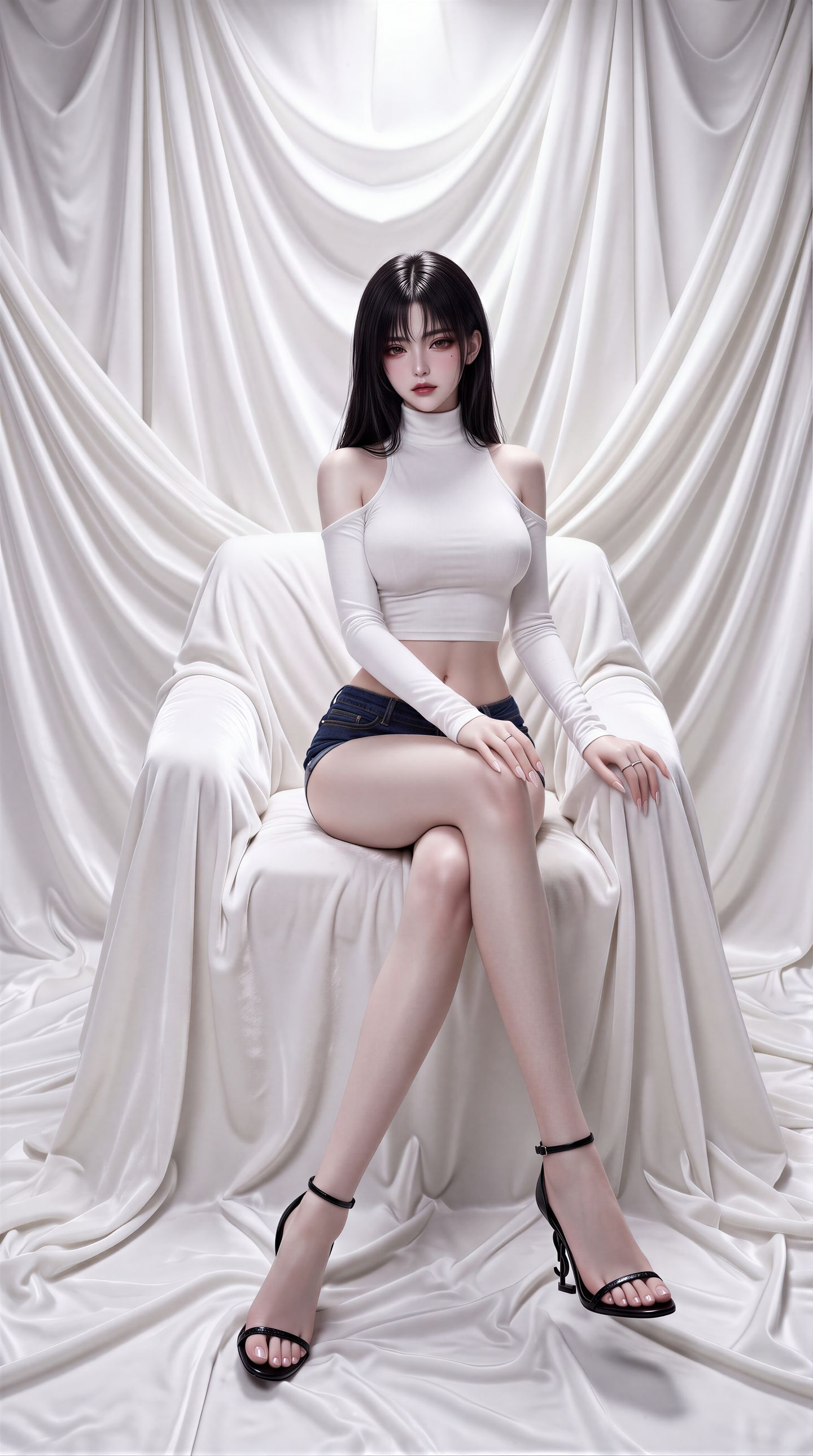 AI美女2K超高清图片手机壁纸，颜值美感养眼御姐,第3张