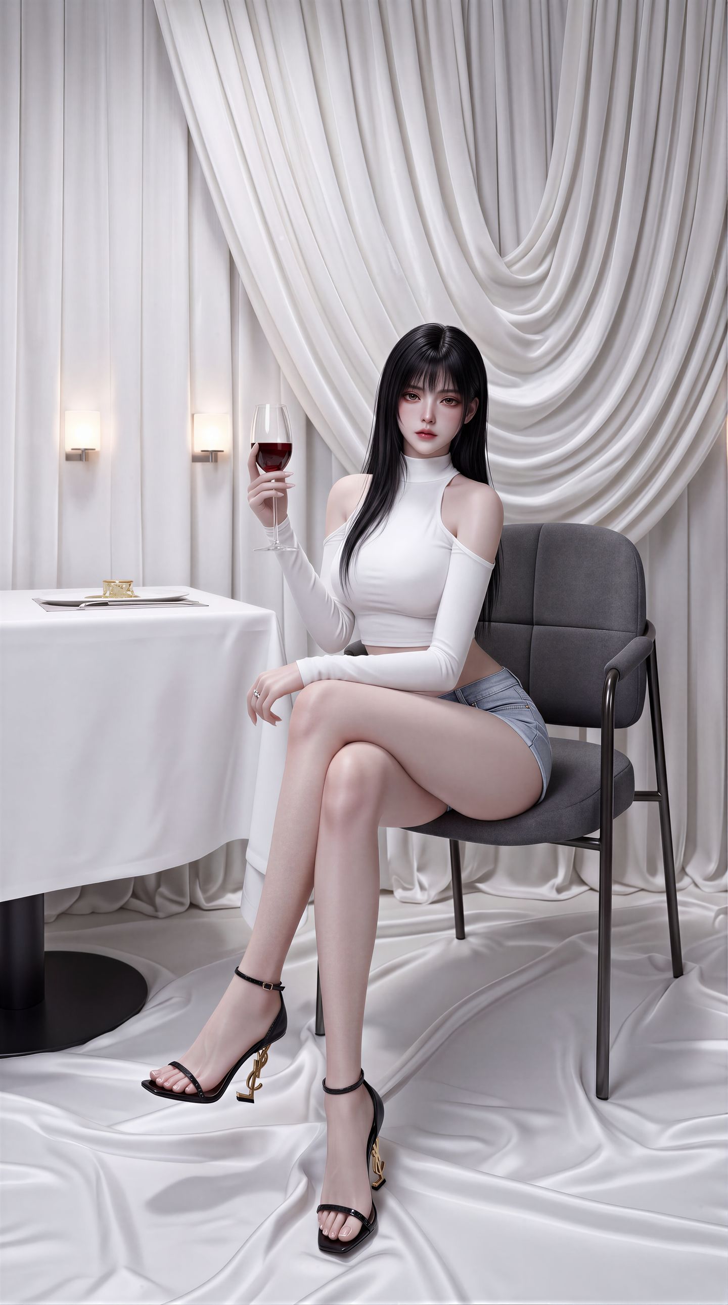 AI美女2K超高清图片手机壁纸，颜值美感养眼御姐,第5张